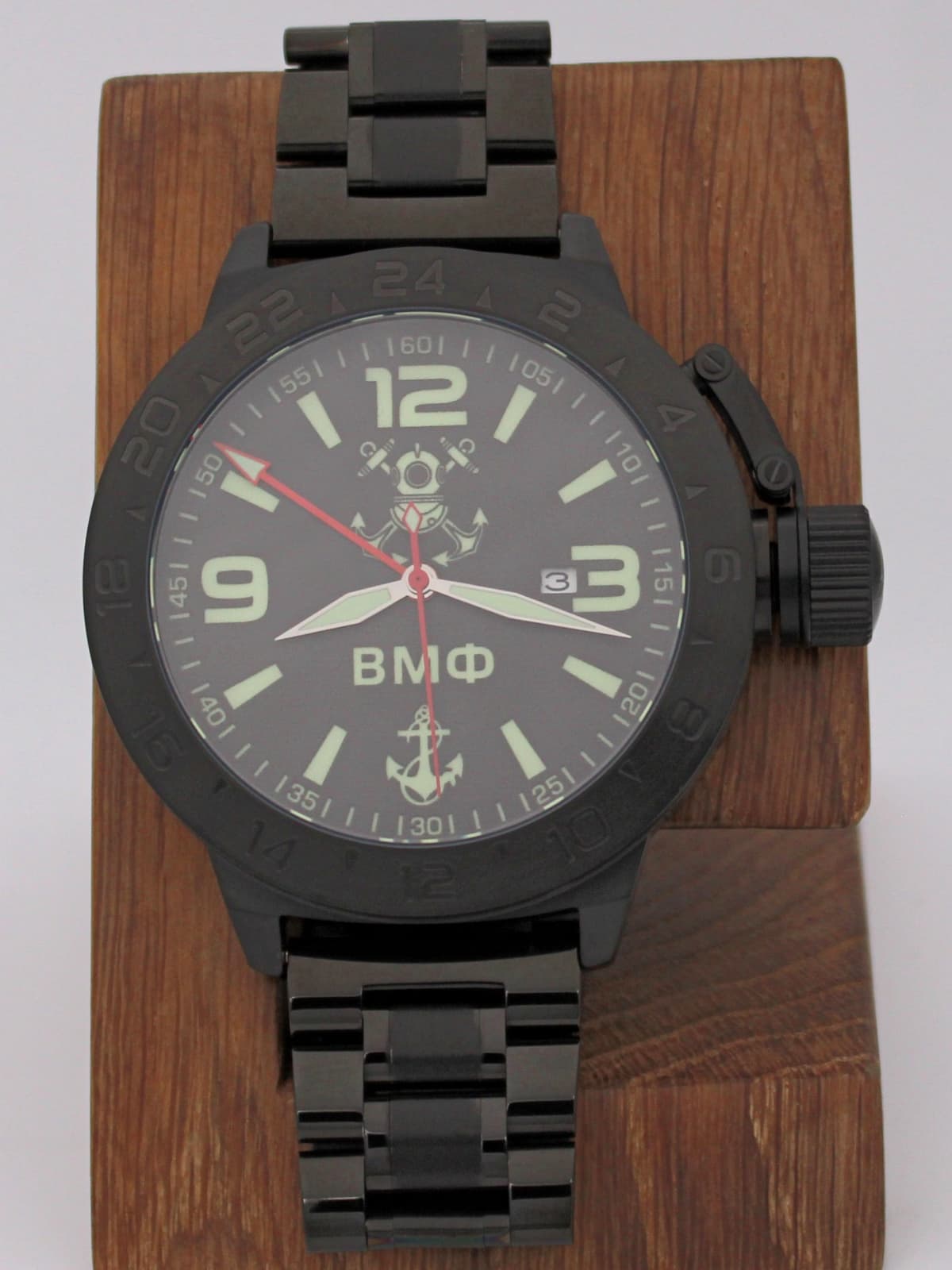 Часы ВМФ механические с автоподзаводом (Seiko NH34A) 152.026.1