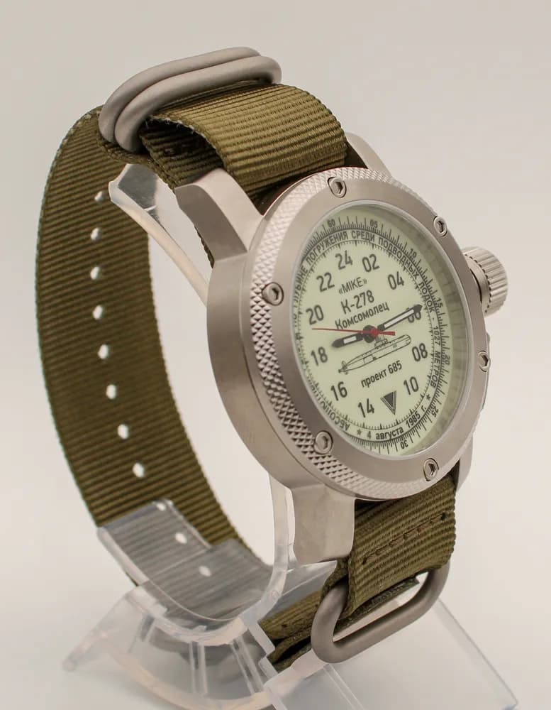 Часы К-278 / Комсомолец (Mike) 1045.21 механические с автоподзаводом (сапфировое стекло), механизм Восток 2431