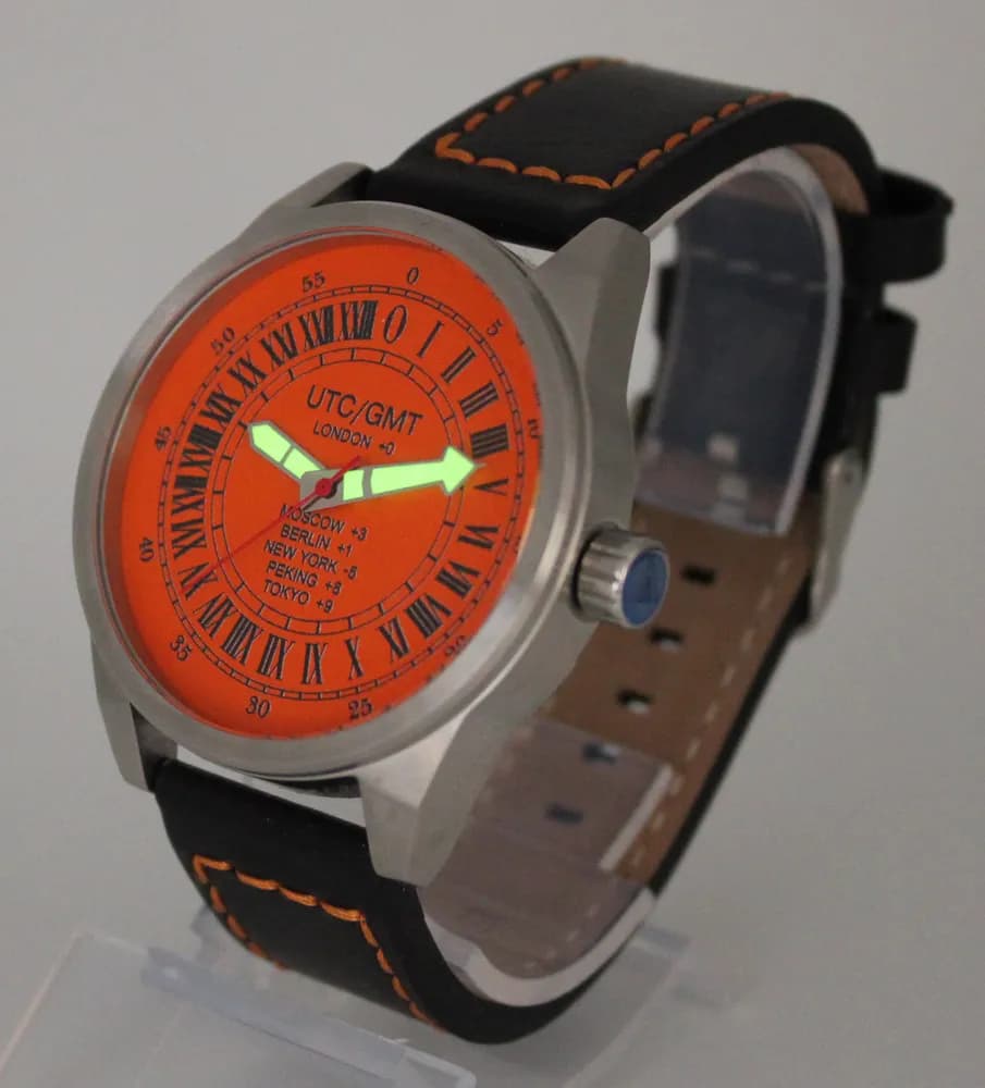 Часы UTC / GMT 21.234.015 механические, механизм Ракета 2623Н