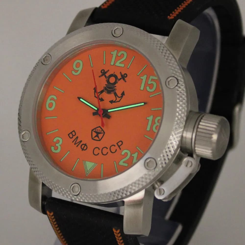 Часы ВМФ СССР механические 023.17 механизм Ракета 2623