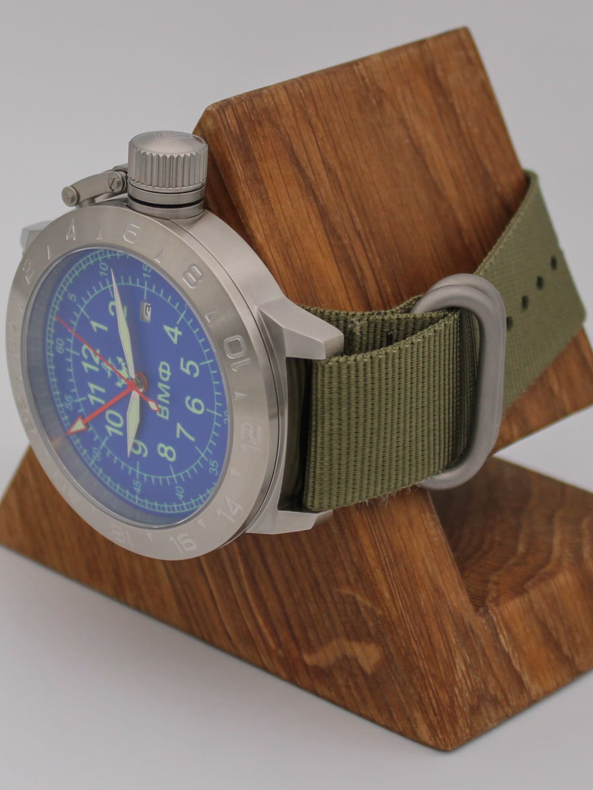 Часы ВМФ механические с автоподзаводом (Seiko NH34A) 52.322.21