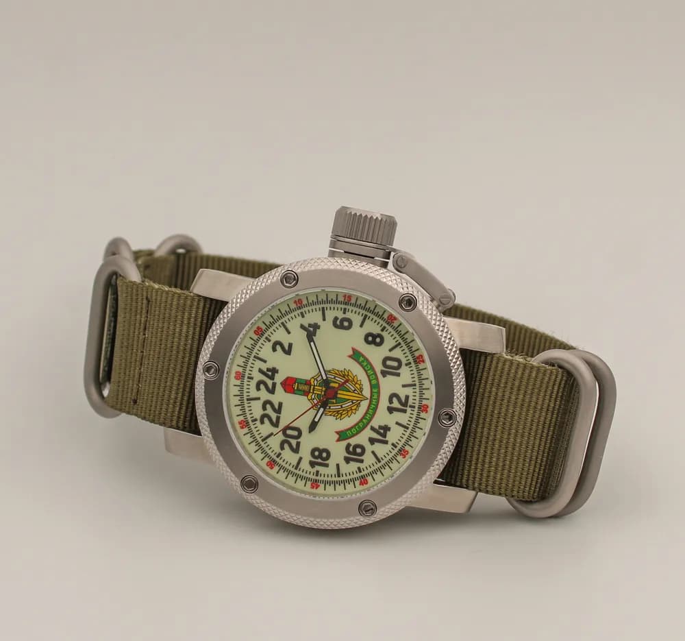 Часы наручные Погранвойска 173.21 механические, механизм Ракета 2623