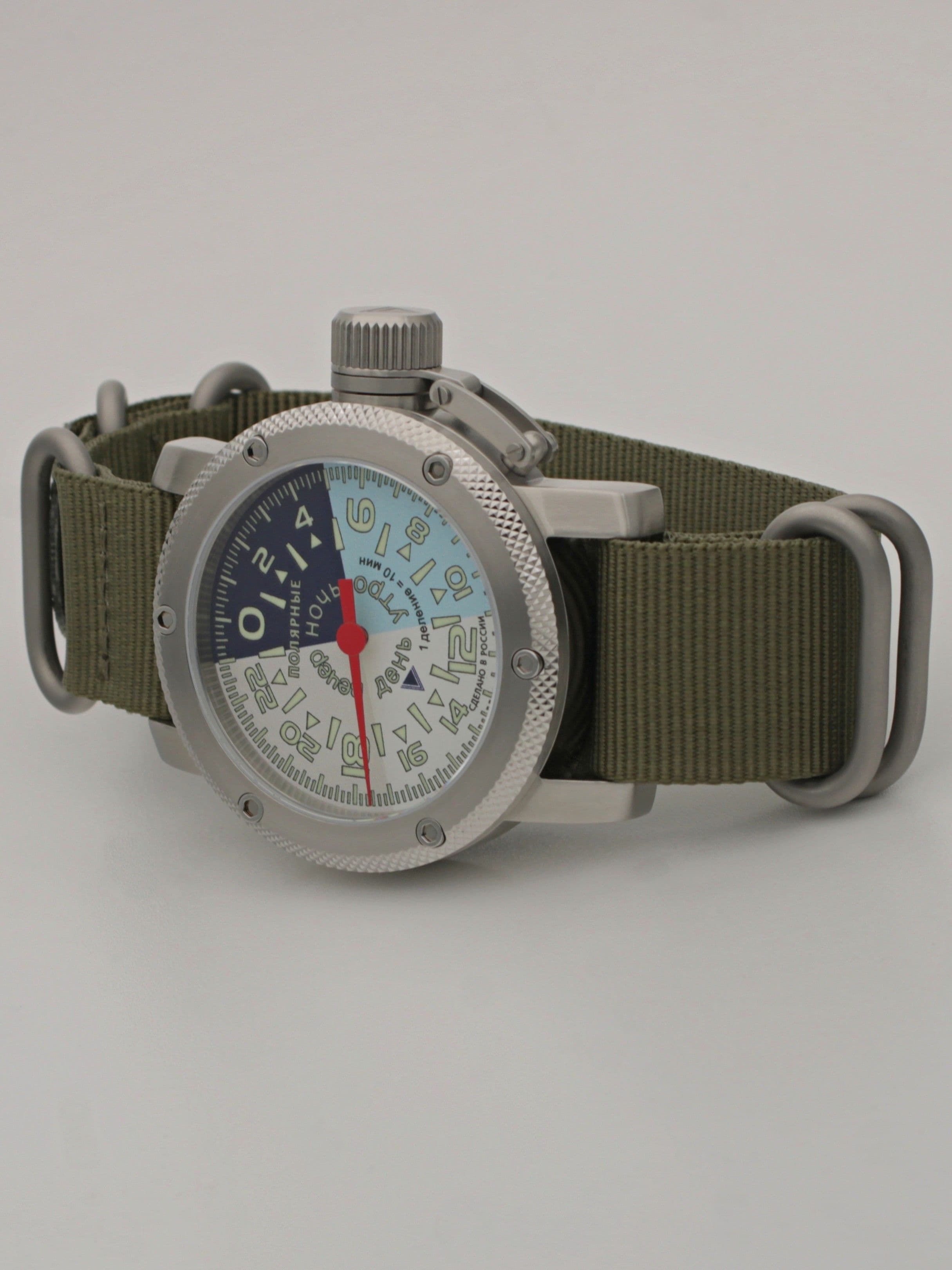 Часы "Утро/День/Вечер/Ночь" однострелочные механические с автоподзаводом (Восток 2431) 01.203.21