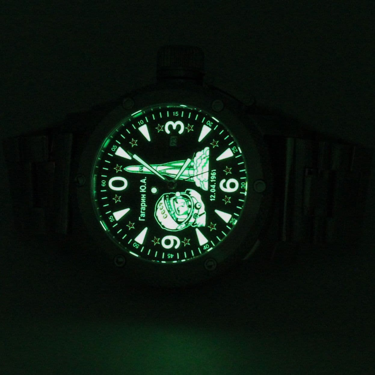 Часы Гагарин механические с автоподзаводом (Miyota 8215) 05.1371.2