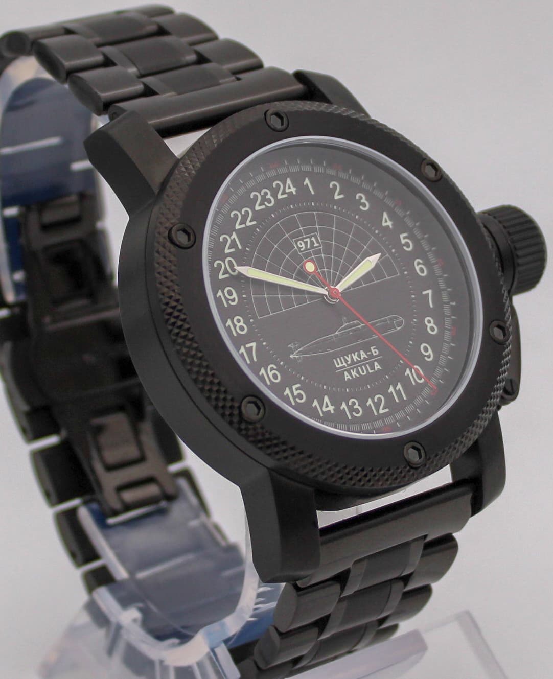 Часы 971 Щука-Б (Акула), механизм Восток 2415.01
