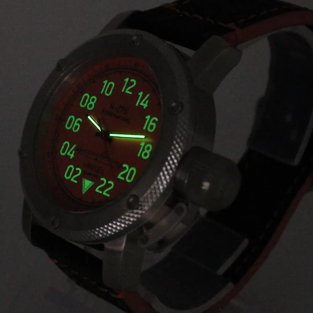 Часы К-278 / Комсомолец (Mike) механические 043.015механизм Ракета 2623 