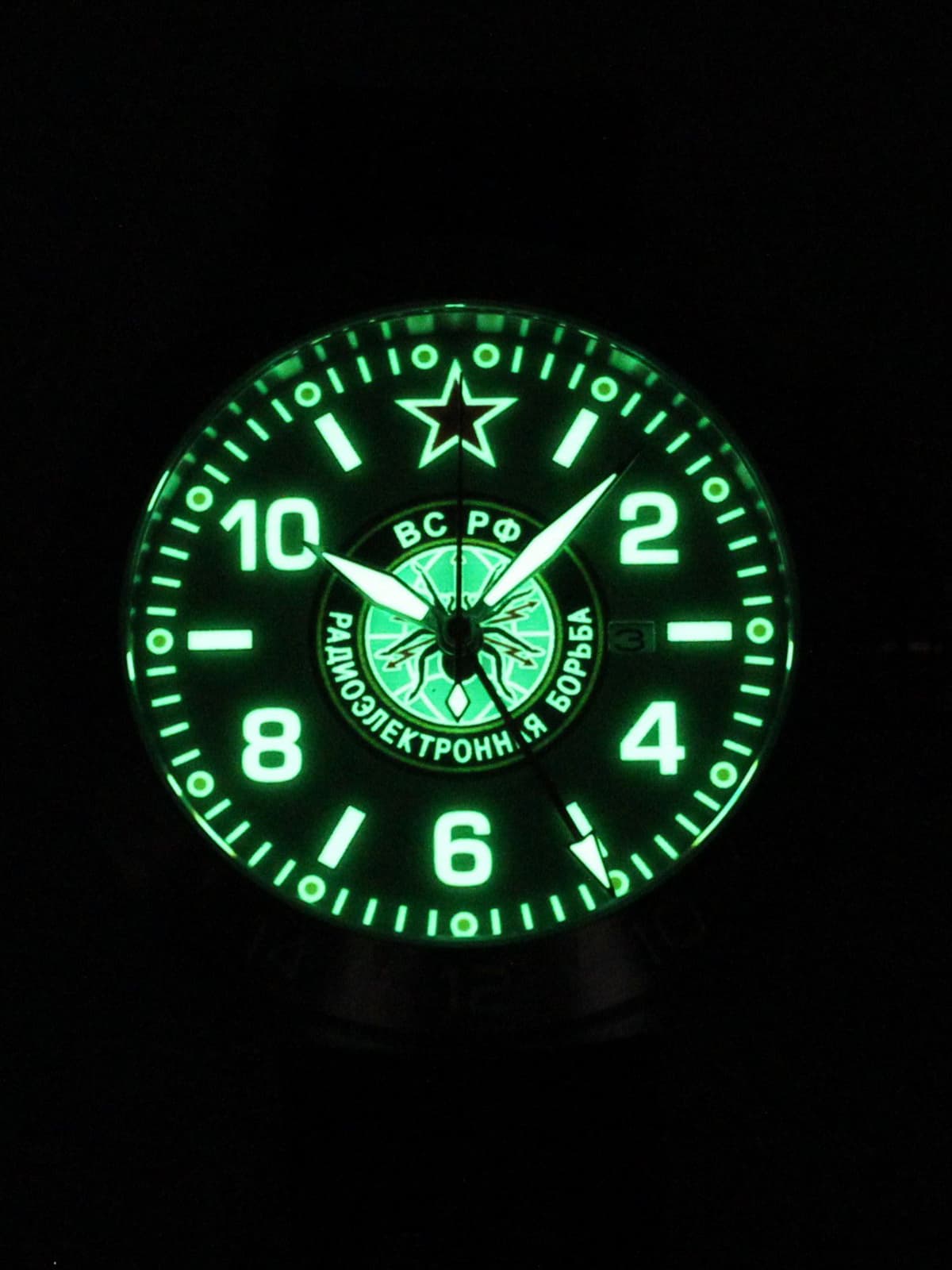 Часы Войска РЭБ механические с автоподзаводом (Seiko NH34A) 52.277.2