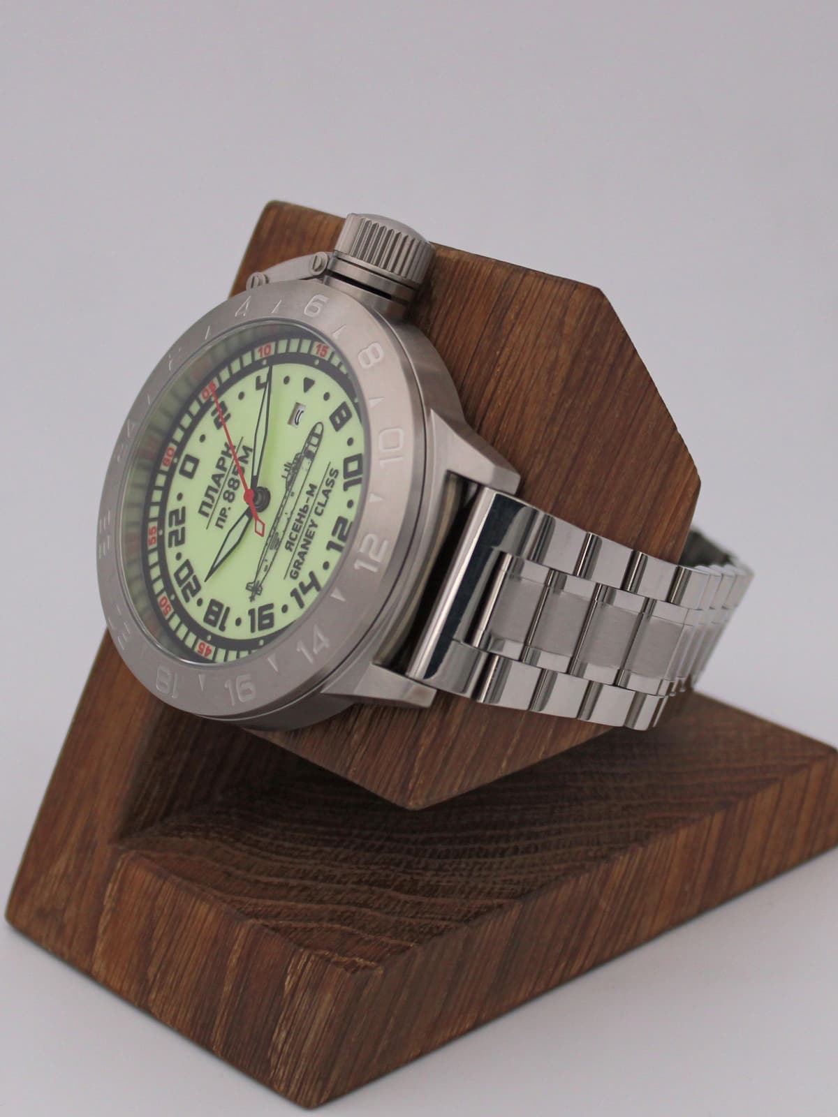 Часы ПЛАРК 885М Ясень-М (Graney class) механические с автоподзаводом (Seiko NH34A) 52.193.2