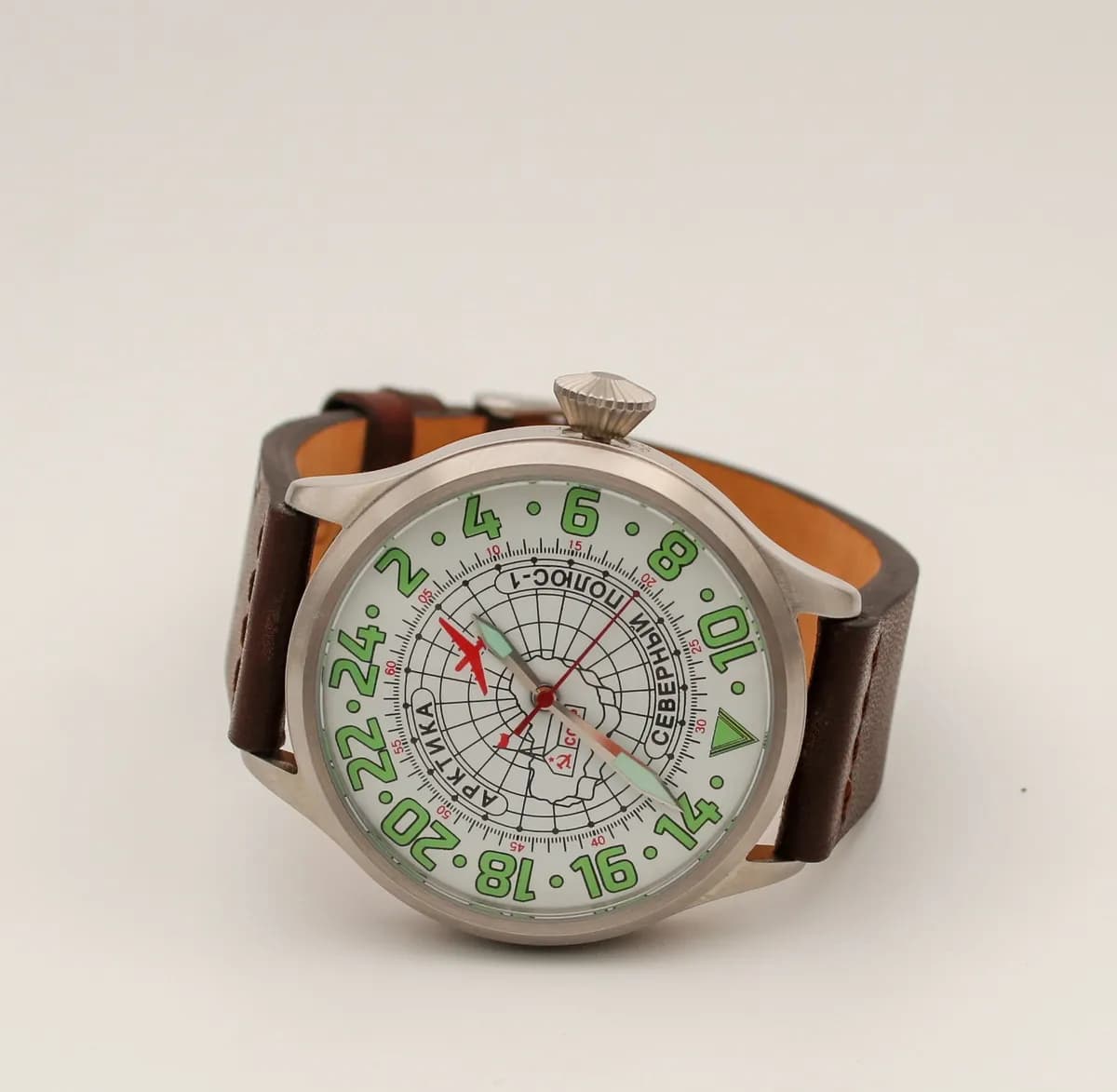 Часы наручные Полярные, механические Арктика "Северный Полюс-1", 11.220.02 ,  механизм Восток 2423