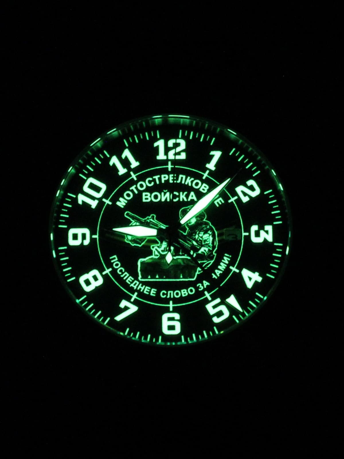 Часы Мотострелковые войска механические с автоподзаводом (Seiko NH34A) 52.286.21