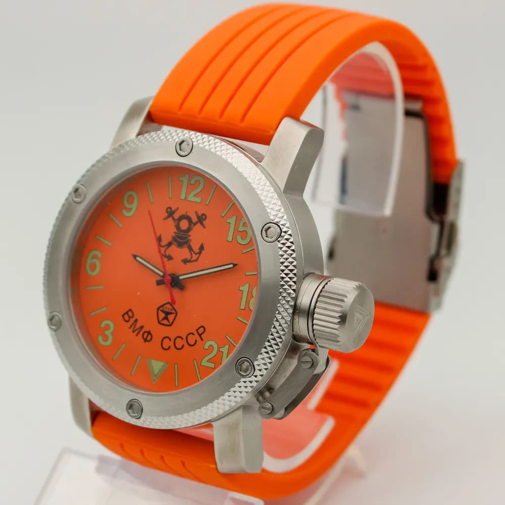 Часы наручные  ВМФ СССР  023.15  механические, механизм Ракета 2623Н