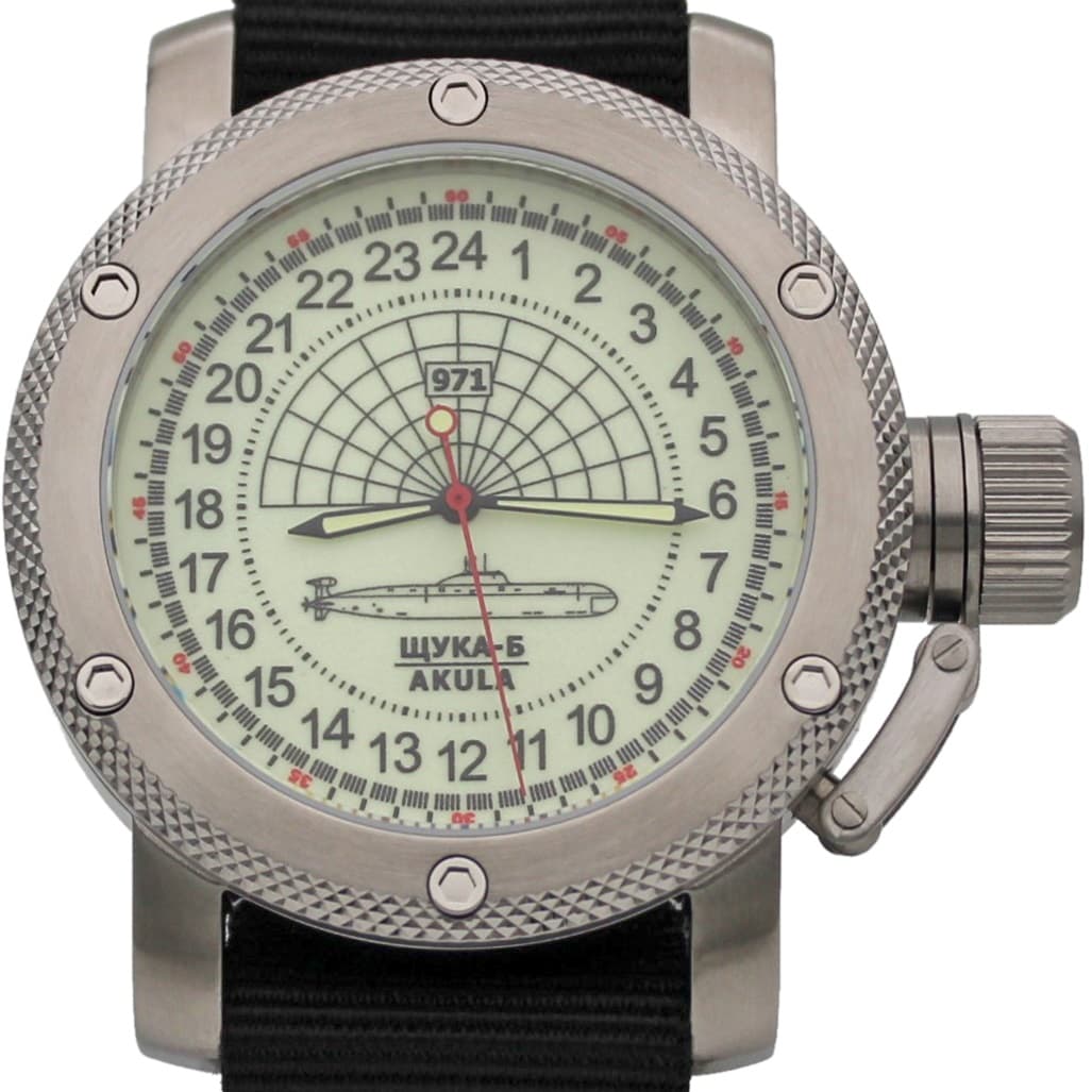 Часы 971 Щука-Б (Акула), механизм Восток 2415.01