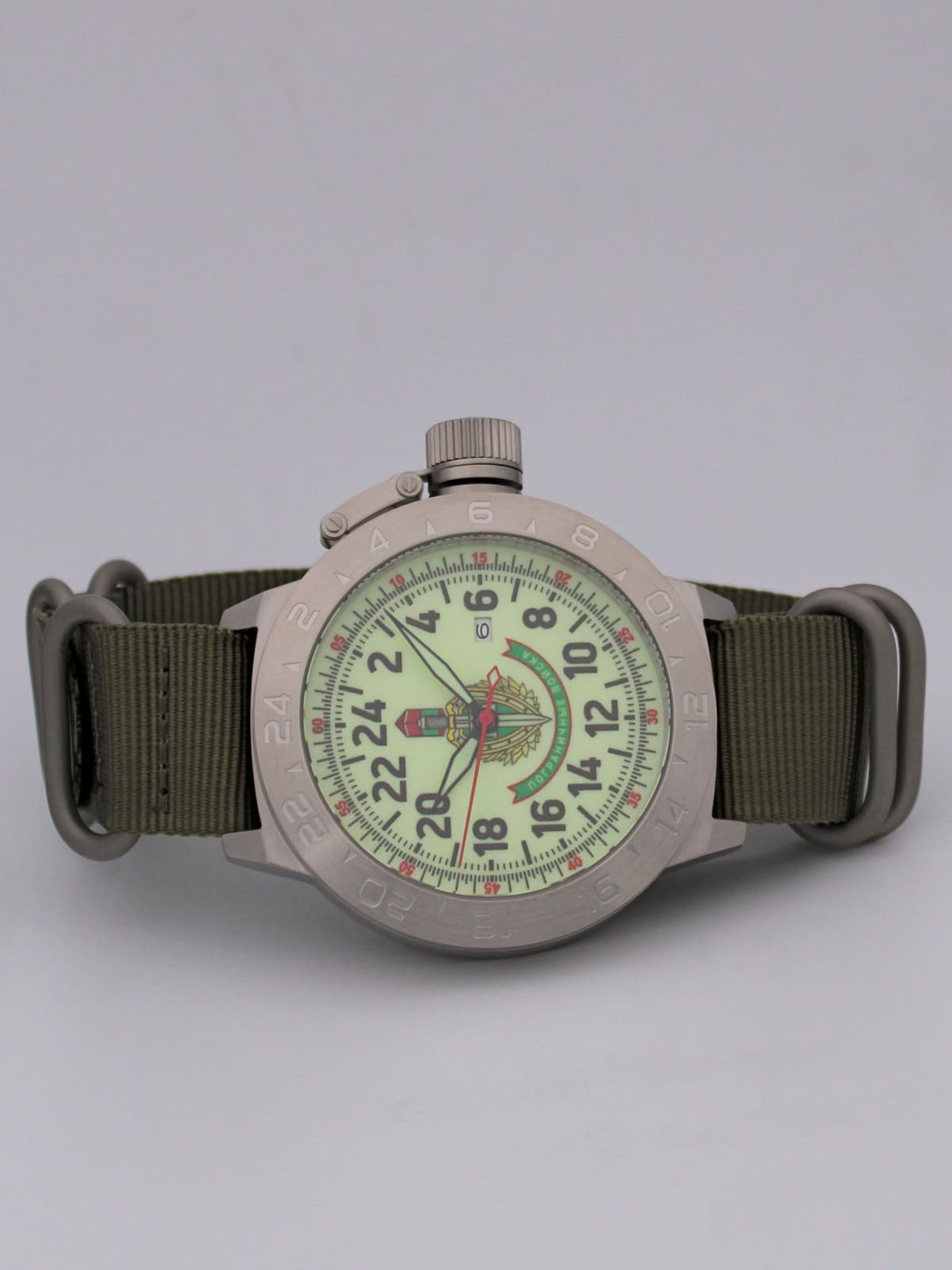 Часы Погранвойска механические с автоподзаводом (Seiko NH34A) 52.173.21