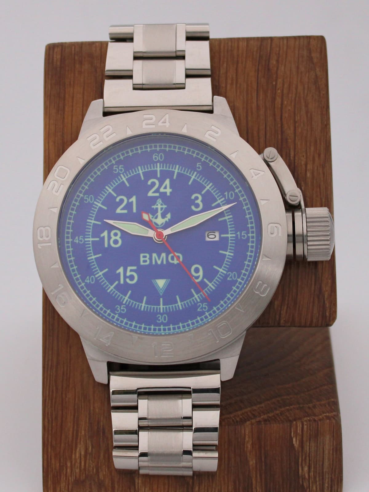 Часы ВМФ механические с автоподзаводом (Seiko NH34A) 52.070.2