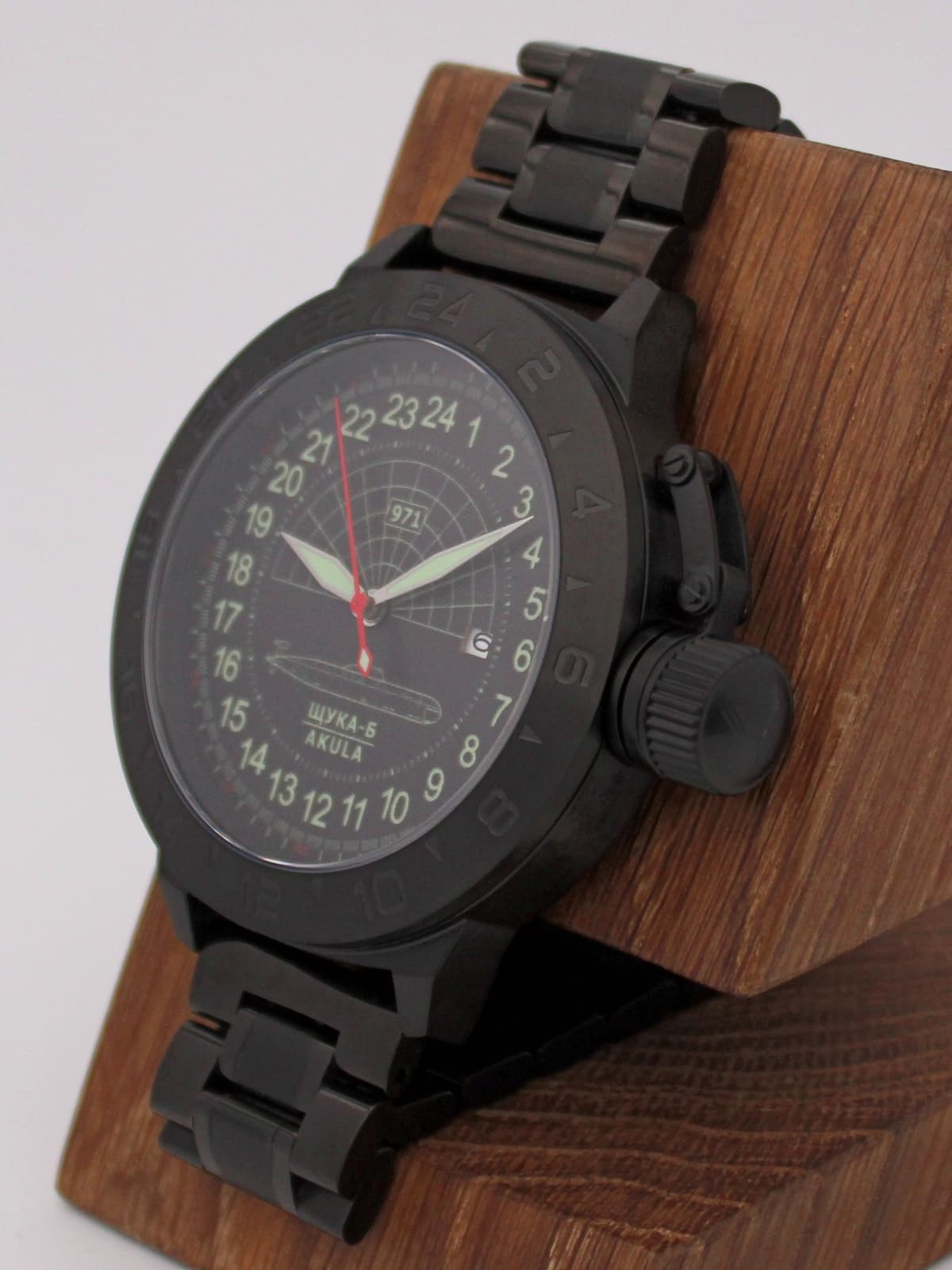 Часы 971 / Щука-Б (Akula) кварцевые (Ronda 515.24H) Q152.063.1