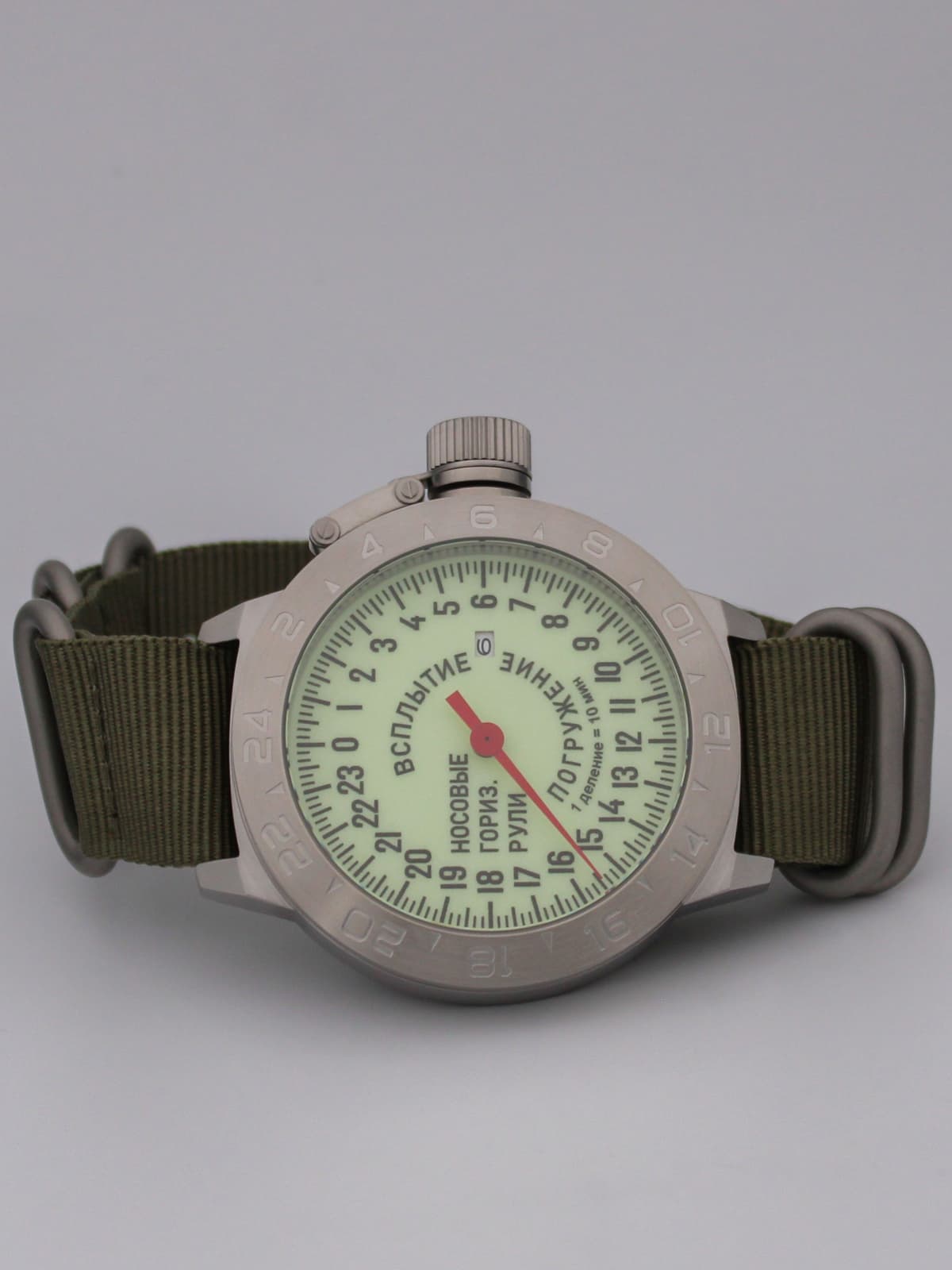 Часы Погружение / Всплытие однострелочные механические с автоподзаводом (Seiko NH34A) 52.181.21