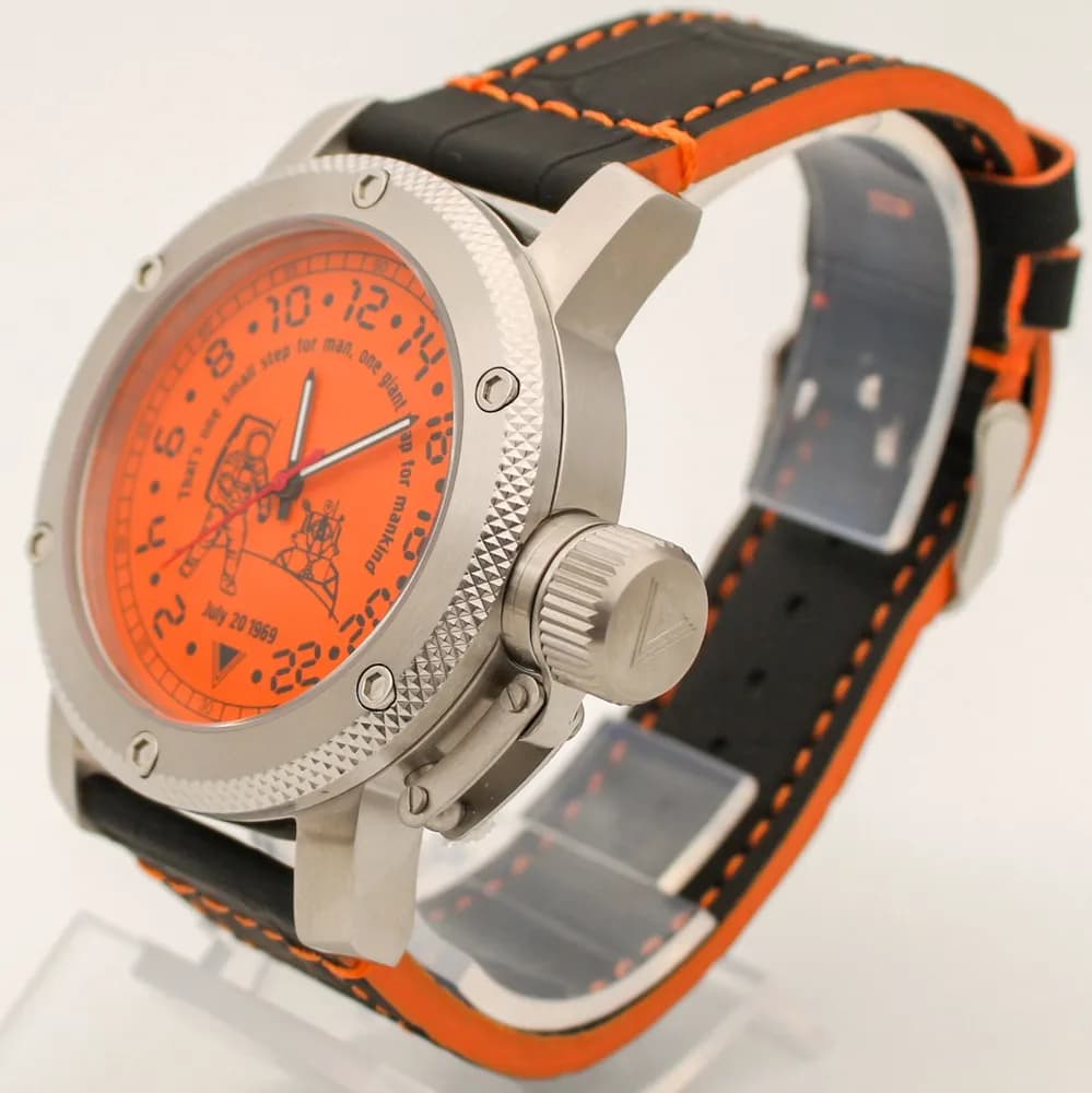 Часы Высадка на Луне механические 127.015 механизм Ракета 2623