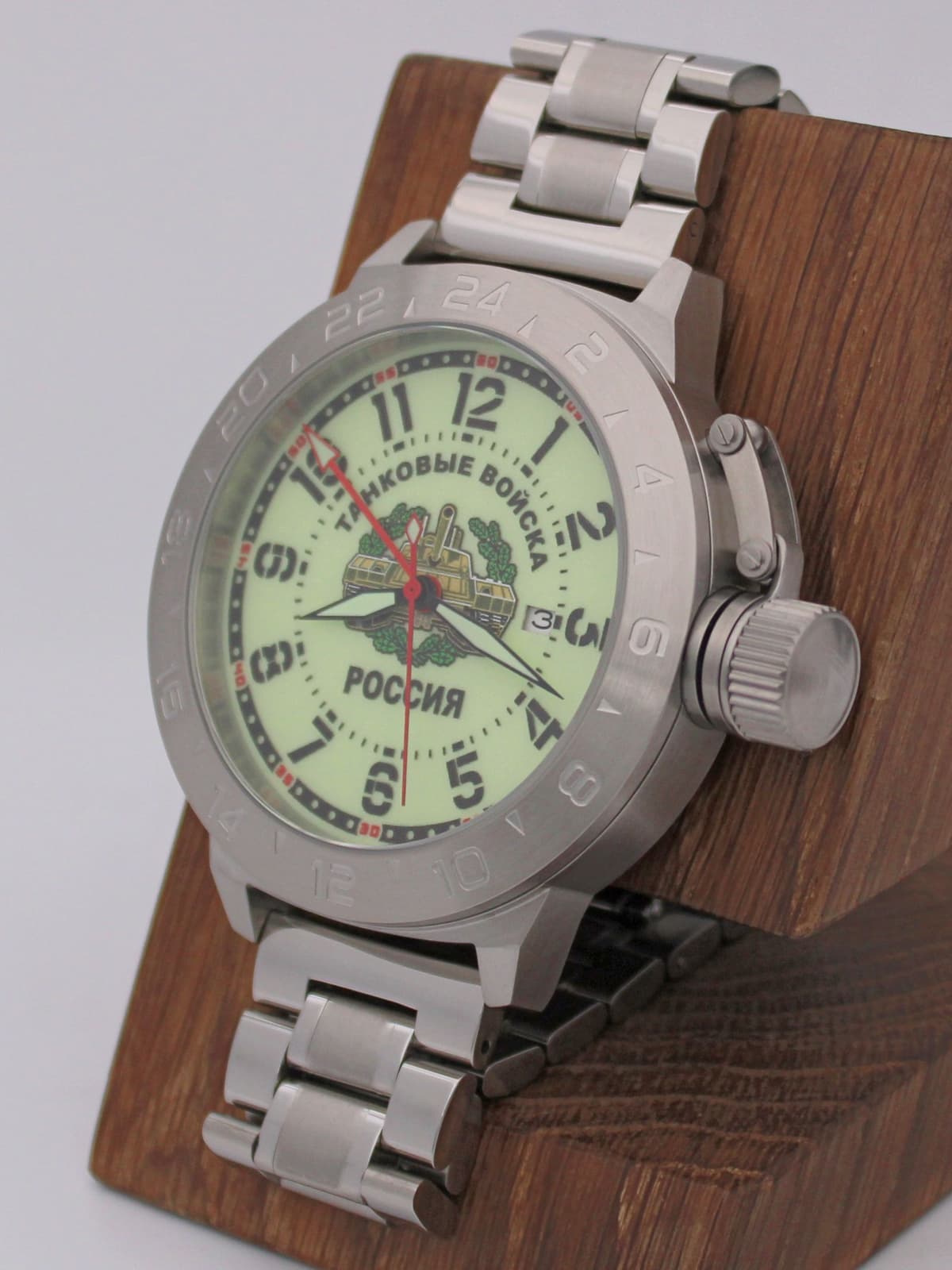 Часы Танковые войска механические с автоподзаводом (Seiko NH34A) 52.210.2