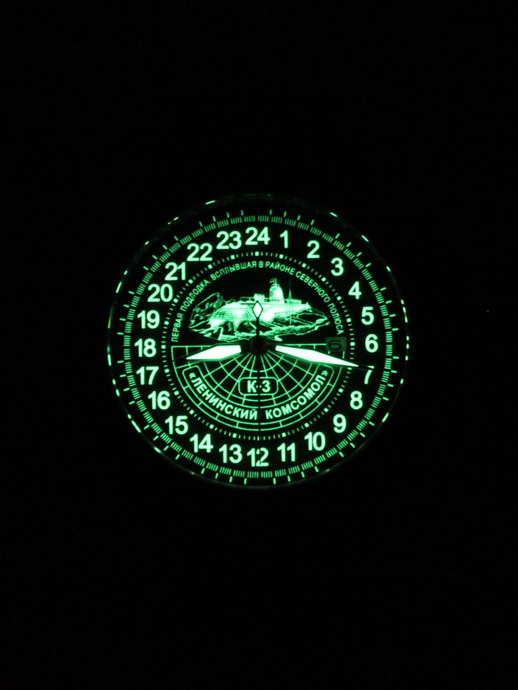 Часы К-3 "Ленинский комсомол" механические с автоподзаводом (Seiko NH34A) 152.152.1