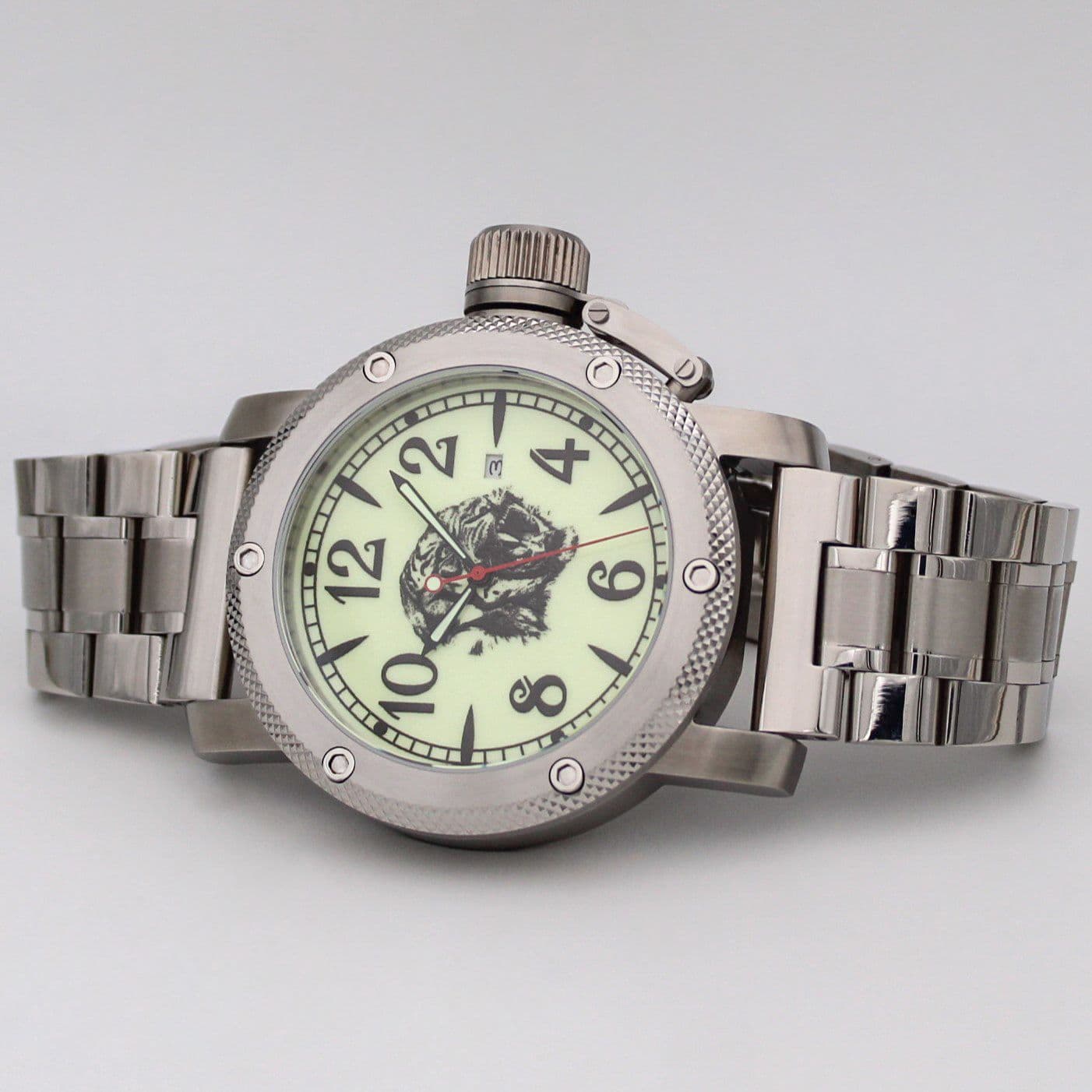 Часы Тигр механические с автоподзаводом (Miyota 8215) 05.1315.2