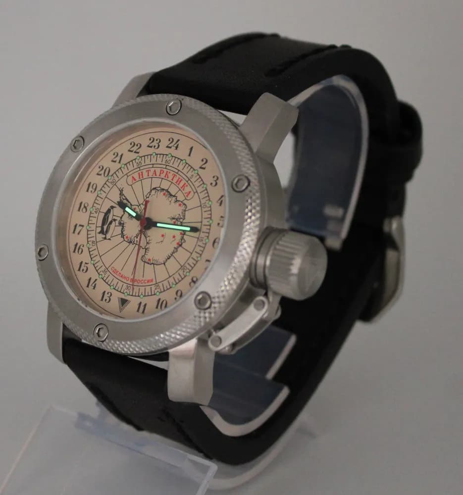 Часы Полярные / Антарктика 1137.01 механические с автоподзаводом (сапфировое стекло),  механизм Восток 2431