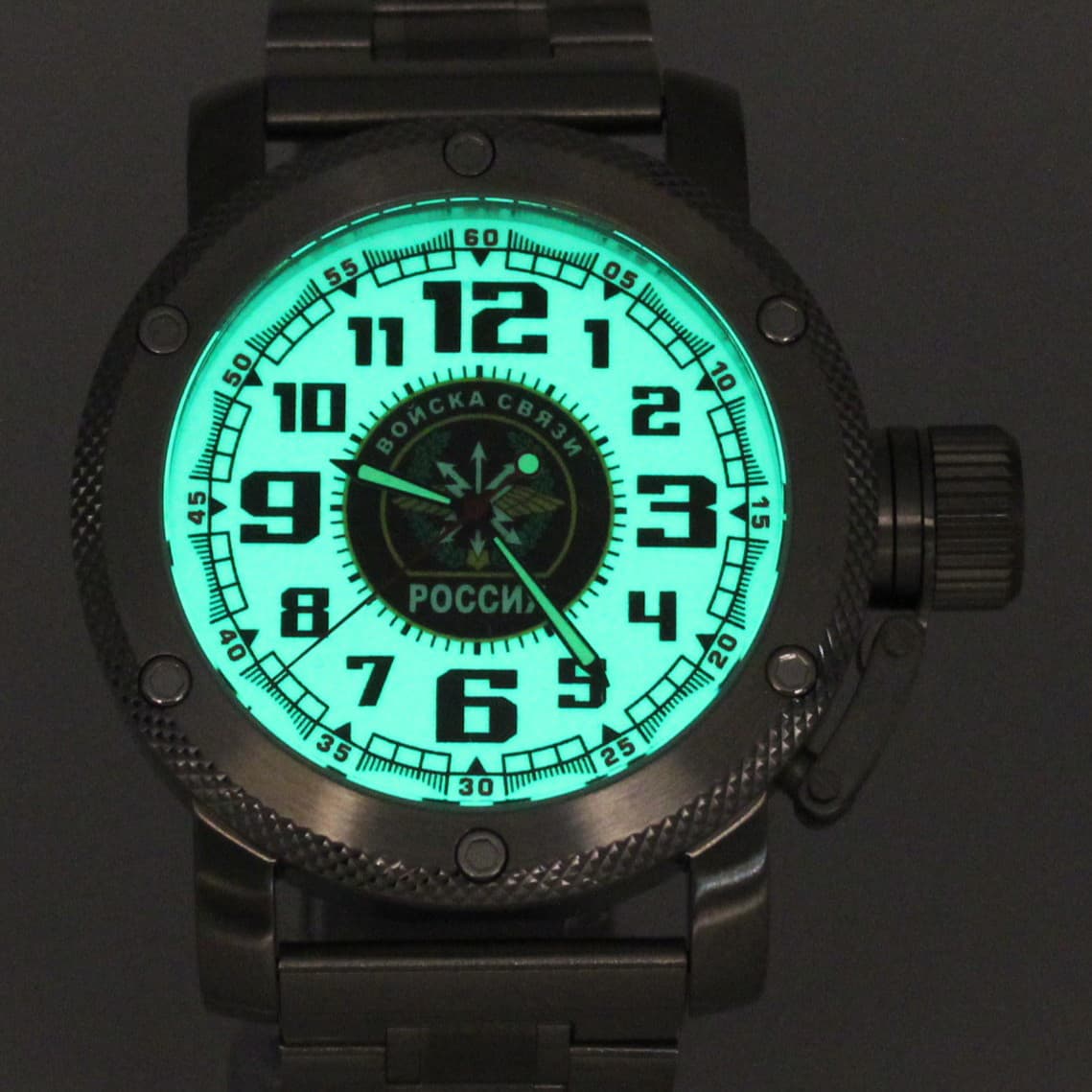 Часы ВОЙСКА СВЯЗИ РОССИИ, механизм Восток 2415.01