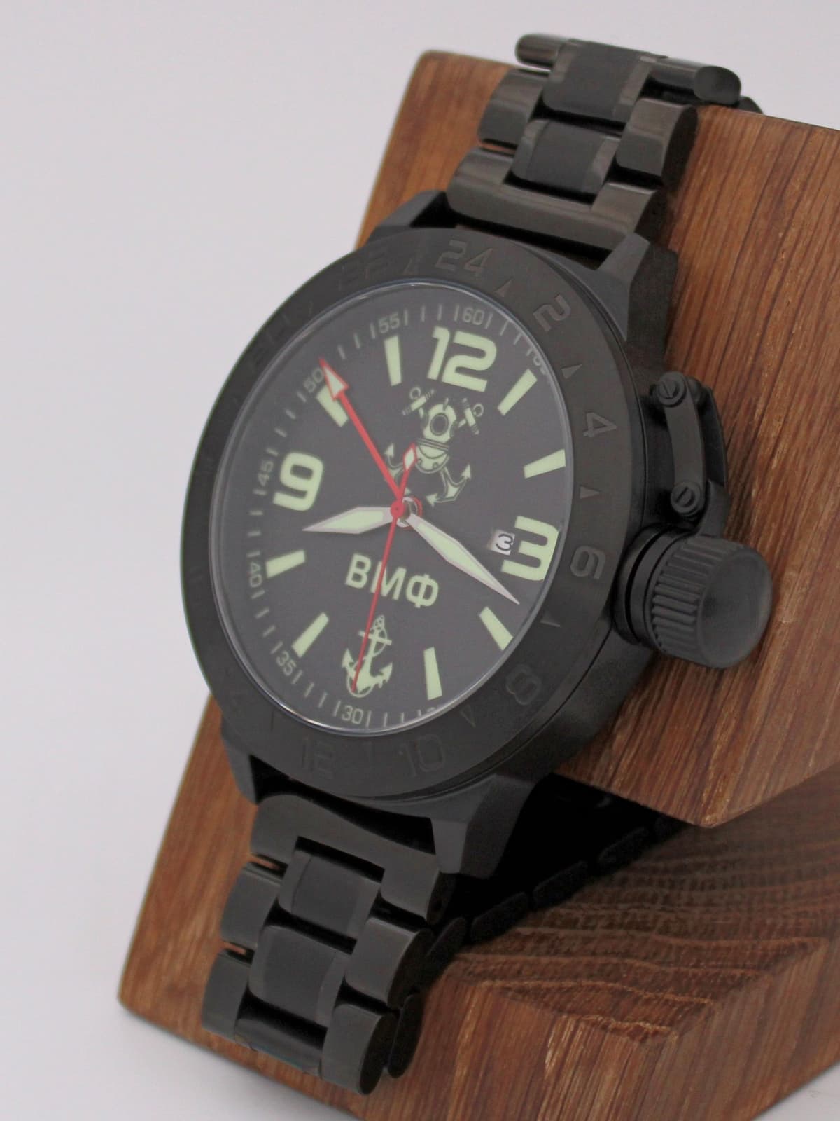 Часы ВМФ механические с автоподзаводом (Seiko NH34A) 152.026.1