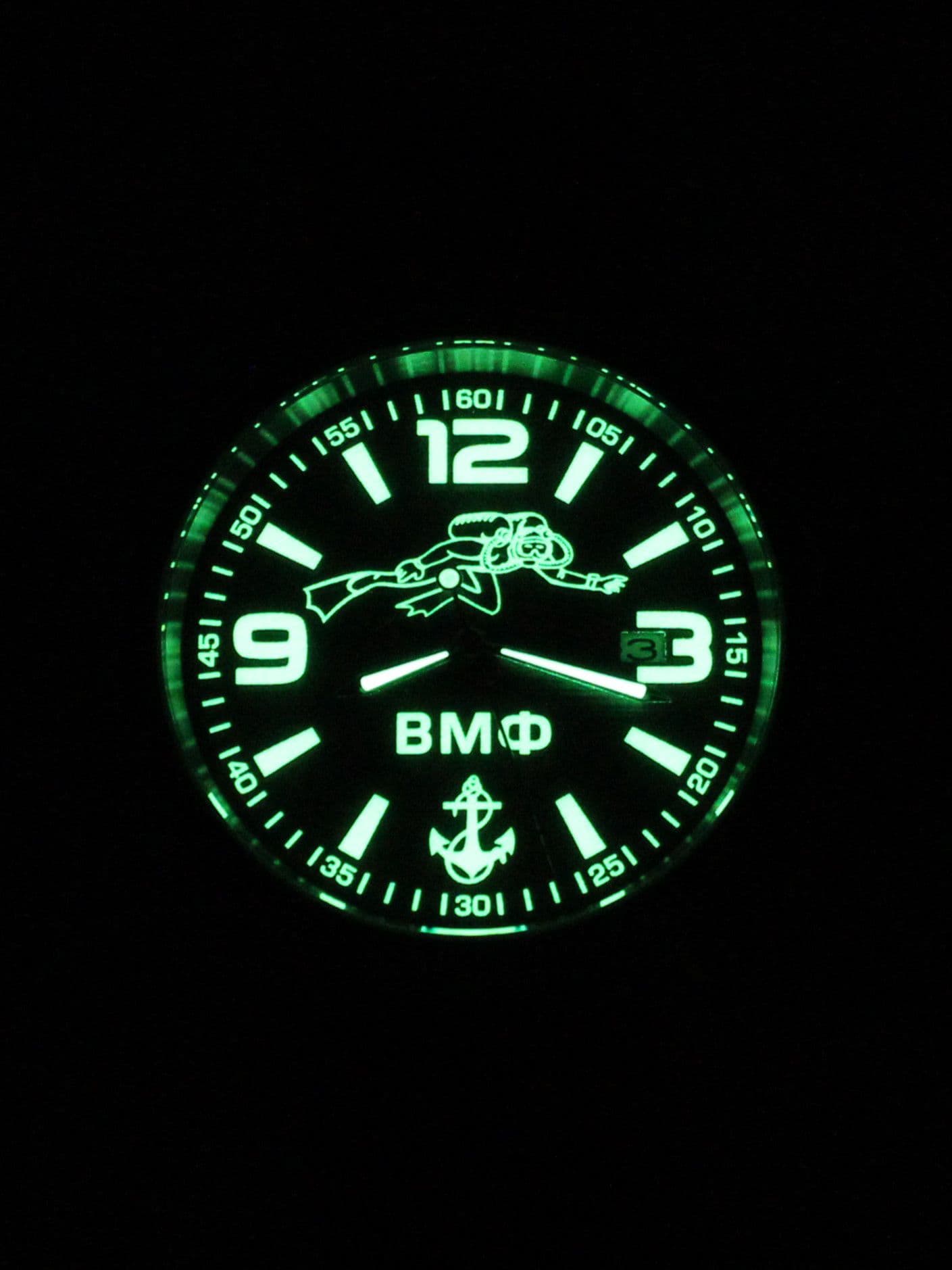 Часы ВМФ Боевой пловец механические с автоподзаводом (Seiko NH35A) 45.028.01