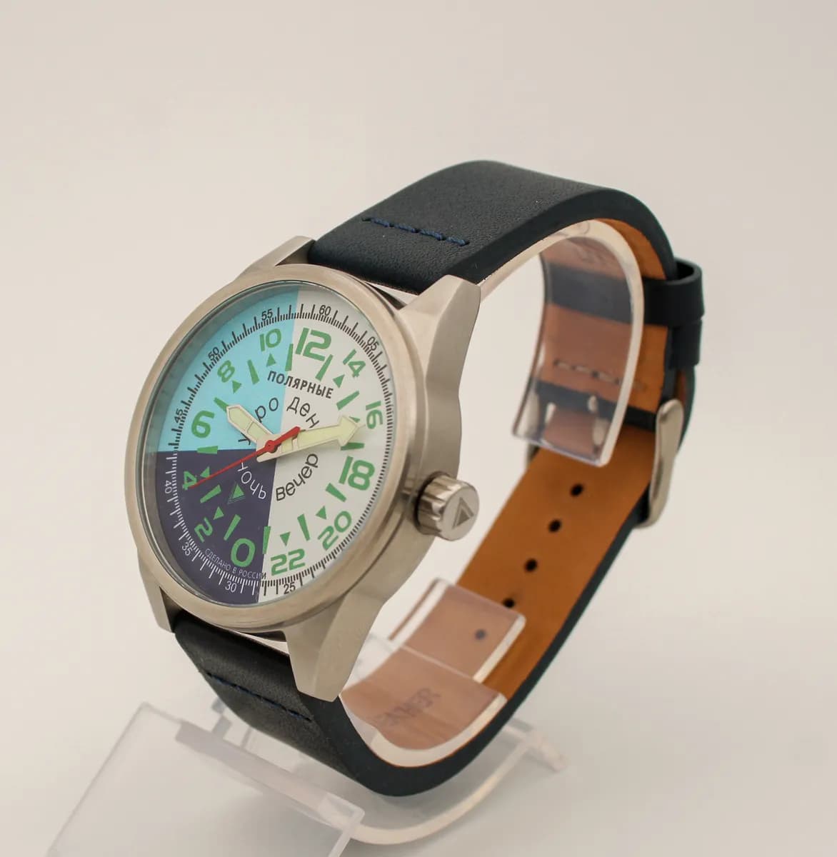 Часы наручные Полярные "Утро-День-Вечер-Ночь"  21.204.04 механические, механизм Ракета 2623Н