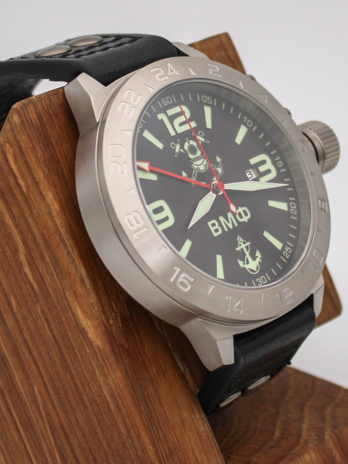 Часы ВМФ механические с автоподзаводом (Seiko NH34A) 52.026.01