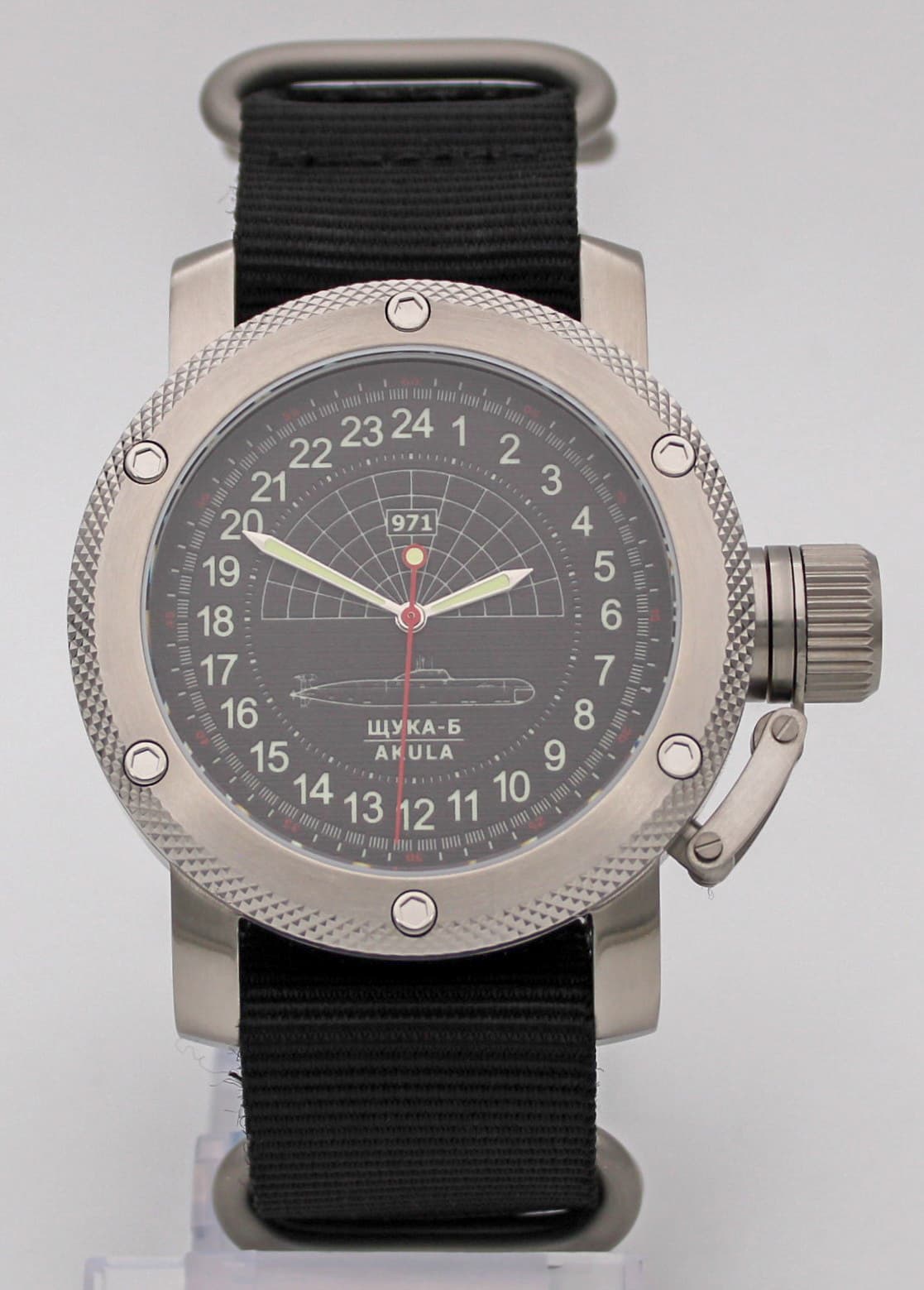 Часы 971 Щука-Б (Акула), механизм Восток 2415.01