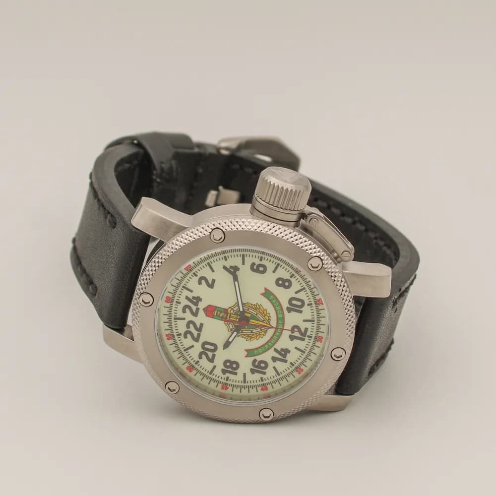 Часы наручные Погранвойска 173.01, механические, механизм Ракета 2623