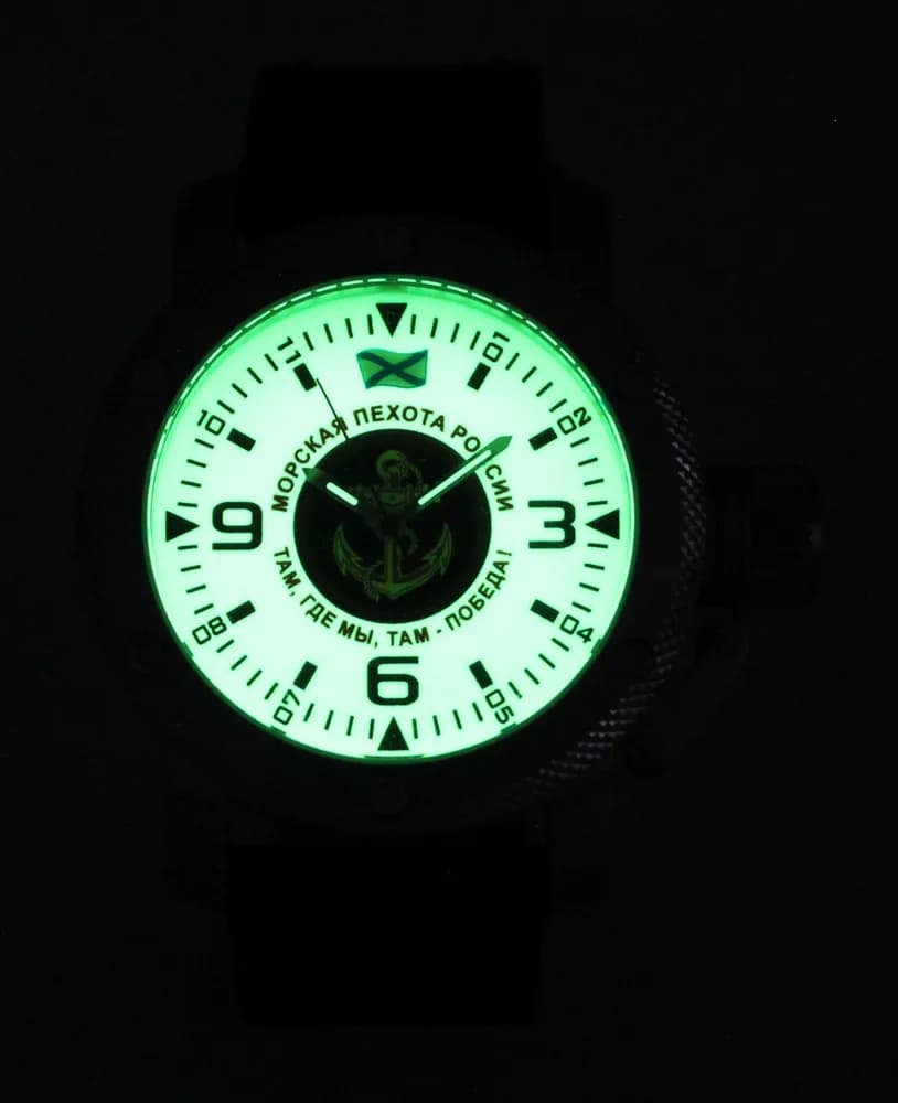 Часы наручные Морская пехота 166.01, механические, механизм Ракета 2609НА
