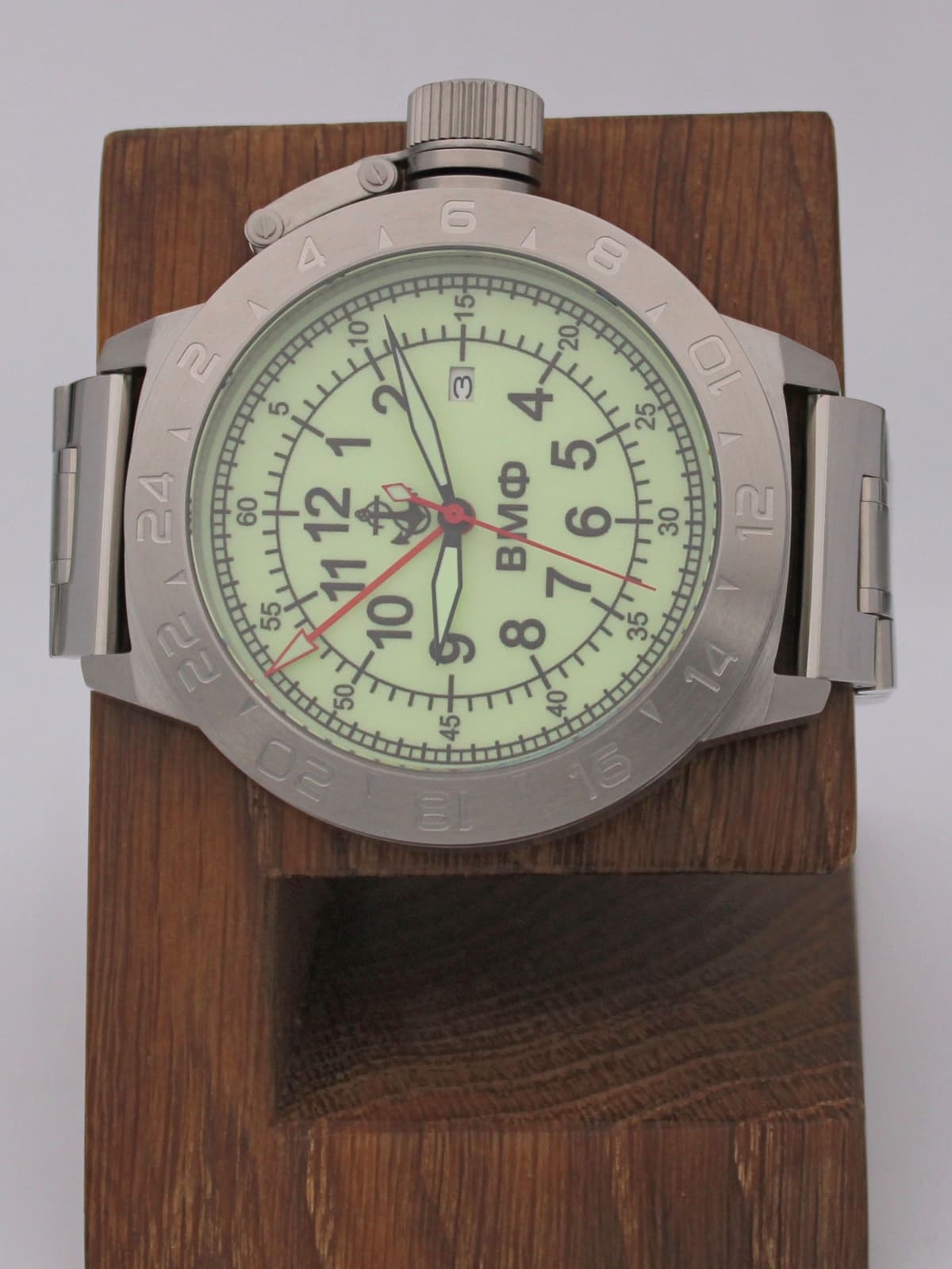 Часы ВМФ механические с автоподзаводом (Seiko NH34A) 52.320.2