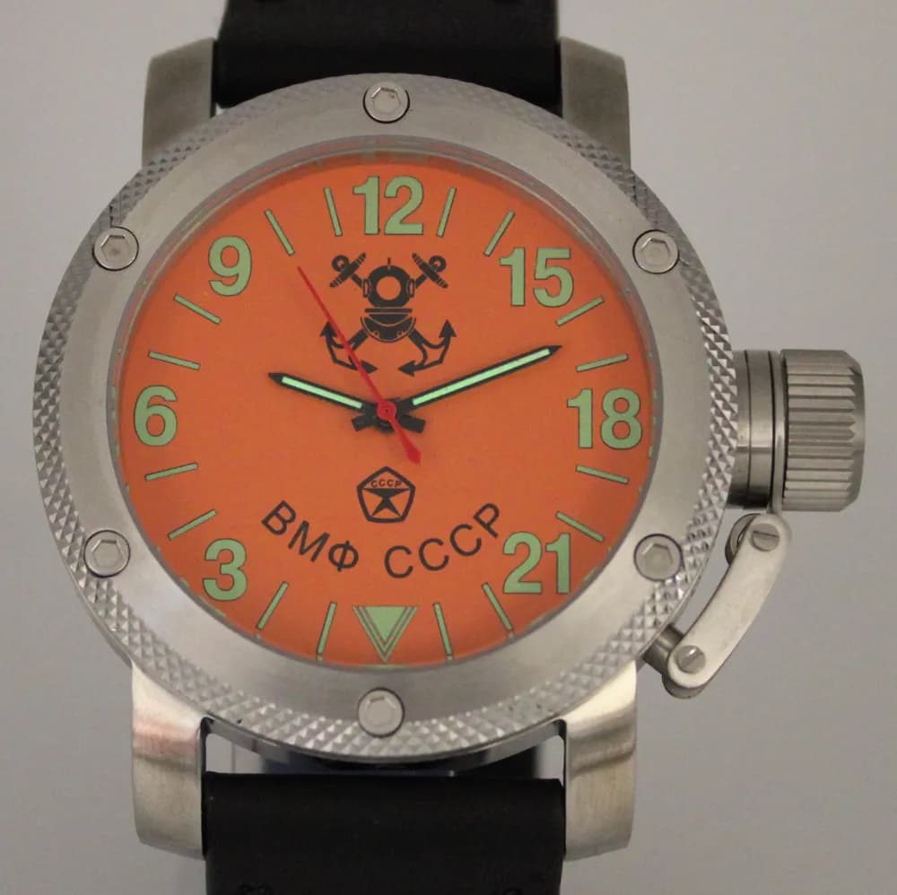 Часы наручные  ВМФ СССР  023.01  механические, механизм Ракета 2623Н