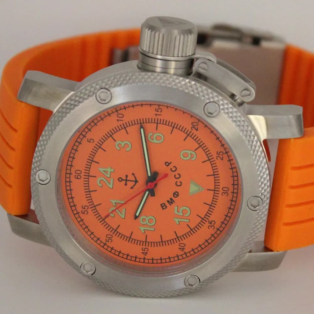 Часы ВМФ СССР механические 013.15 механизм Ракета 2623