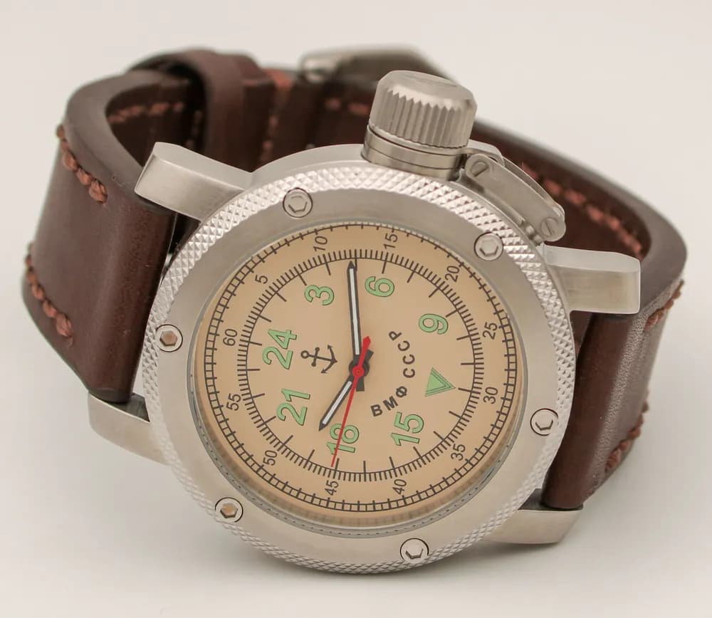 Часы ВМФ СССР механические 012.02 механизм Ракета 2623