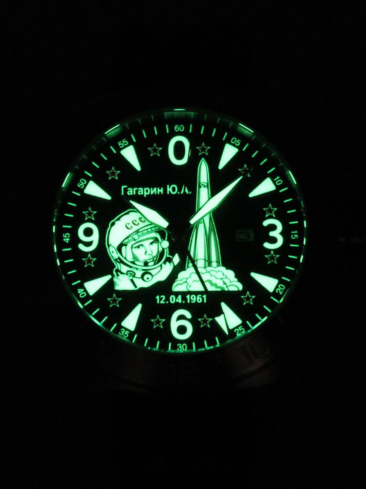 Часы Гагарин механические с автоподзаводом (Seiko NH34A) 52.371.01