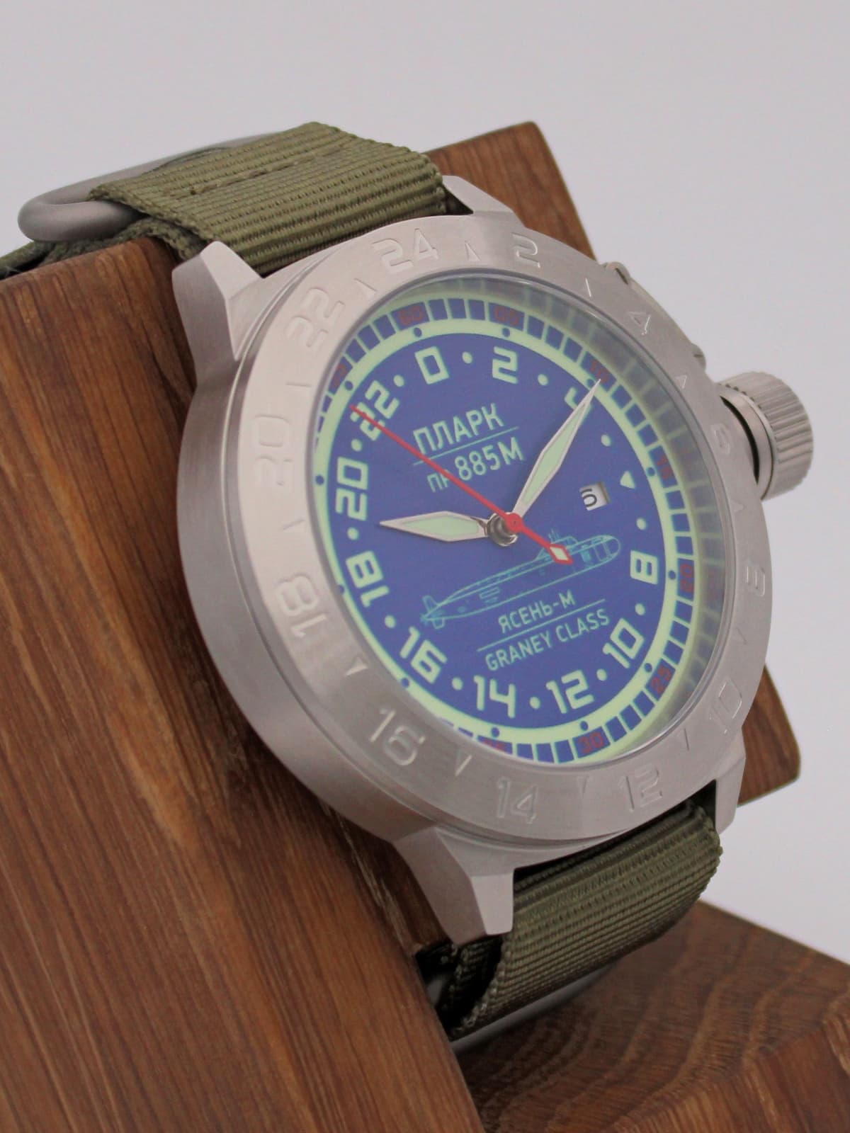 Часы ПЛАРК 885М Ясень-М (Graney class) механические с автоподзаводом (Seiko NH34A) 52.195.21