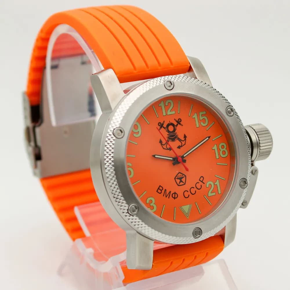 Часы наручные  ВМФ СССР  023.15  механические, механизм Ракета 2623Н