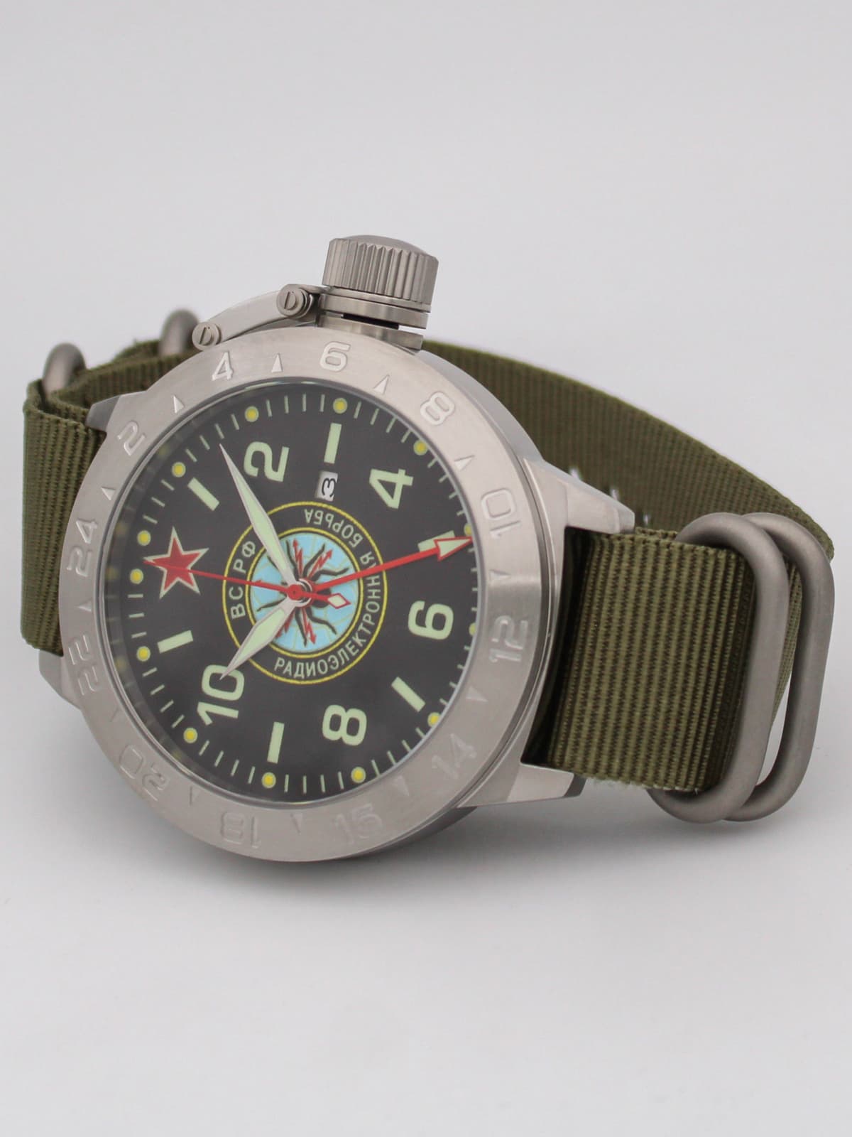 Часы Войска РЭБ механические с автоподзаводом (Seiko NH34A) 52.276.21