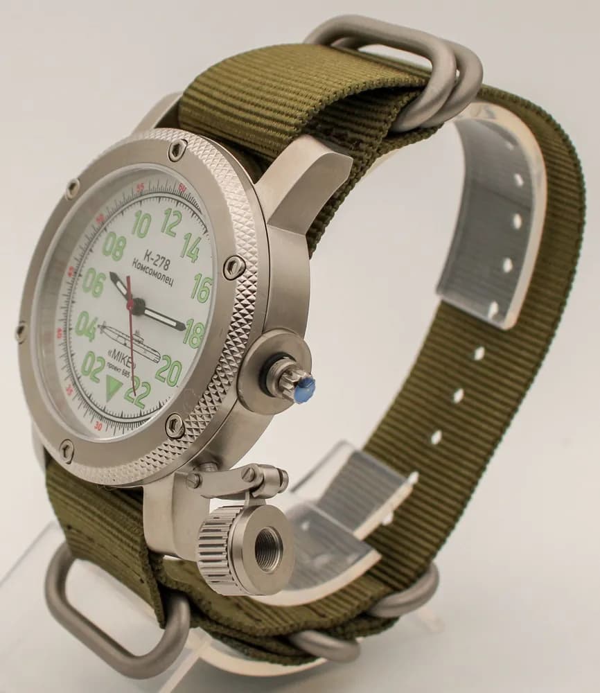 Часы К-278 / Комсомолец (Mike) механические 041.21механизм Ракета 2623 