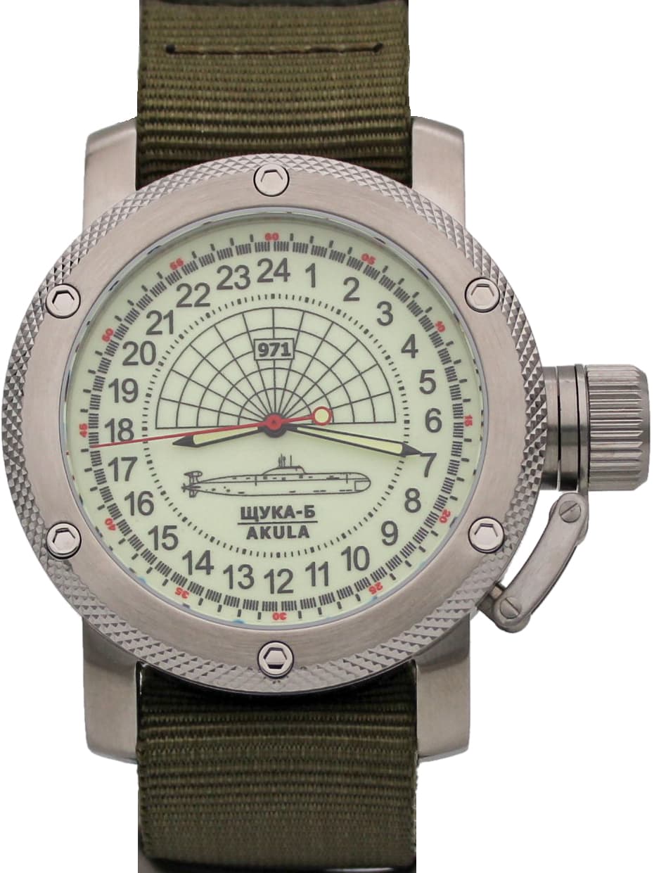 Часы 971 Щука-Б (Акула), механизм Восток 2415.01