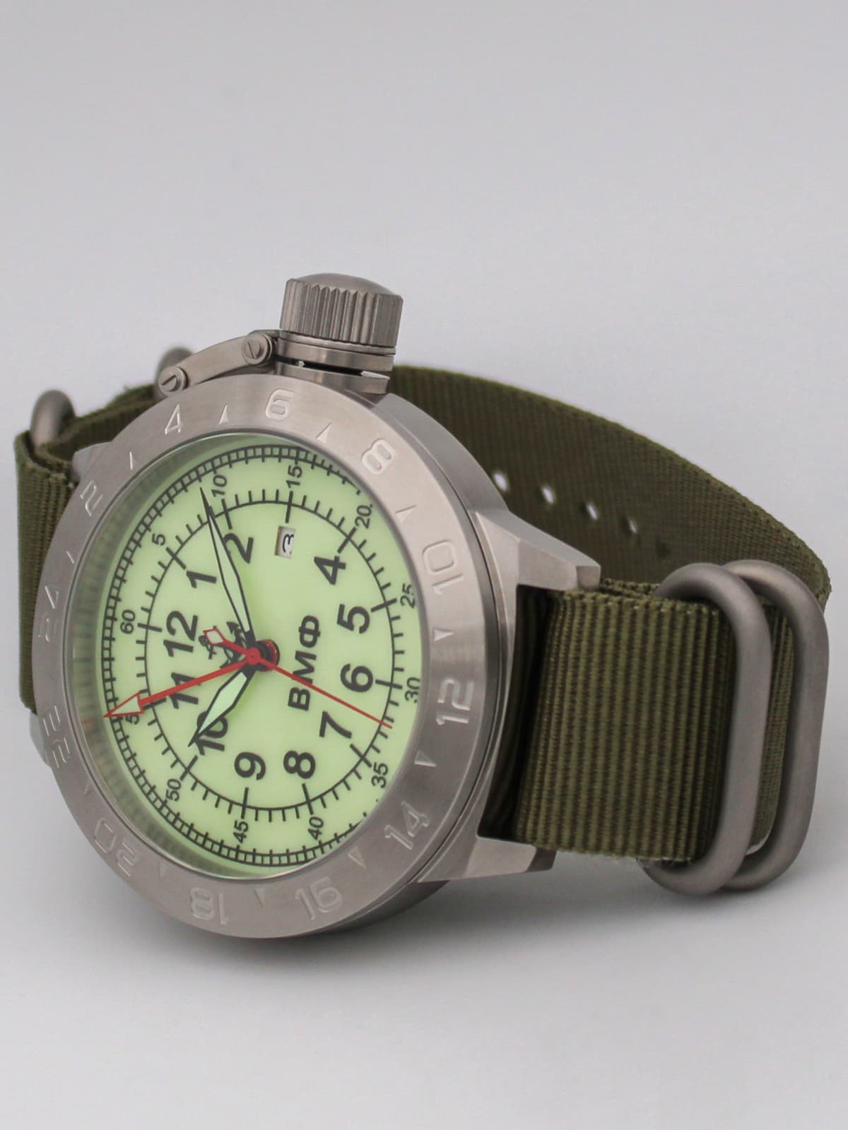 Часы ВМФ механические с автоподзаводом (Seiko NH34A) 52.320.21