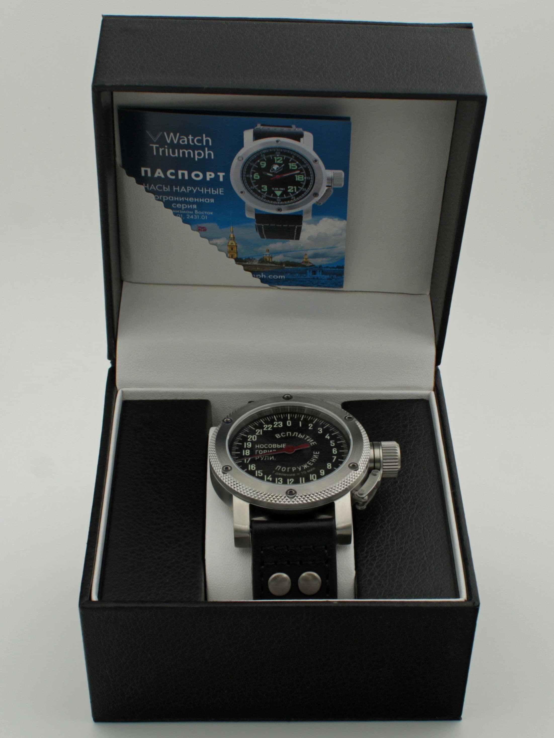 Часы Погружение / Всплытие однострелочные механические с автоподзаводом (Восток 2431) 01.182.01