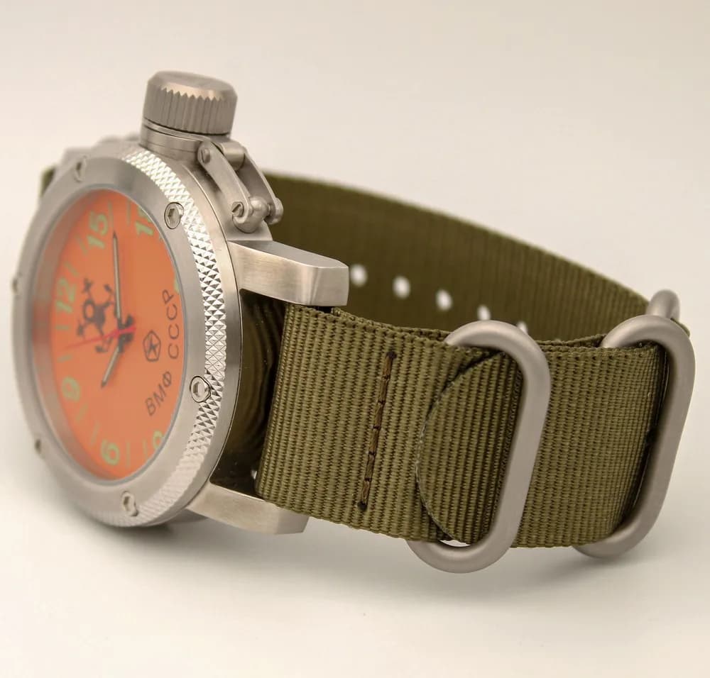 Часы наручные  ВМФ СССР  023.21  механические, механизм Ракета 2623Н