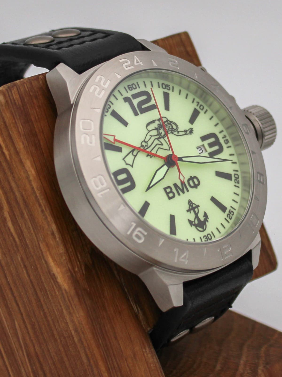 Часы ВМФ Боевой пловец механические с автоподзаводом (Seiko NH34A) 52.027.01