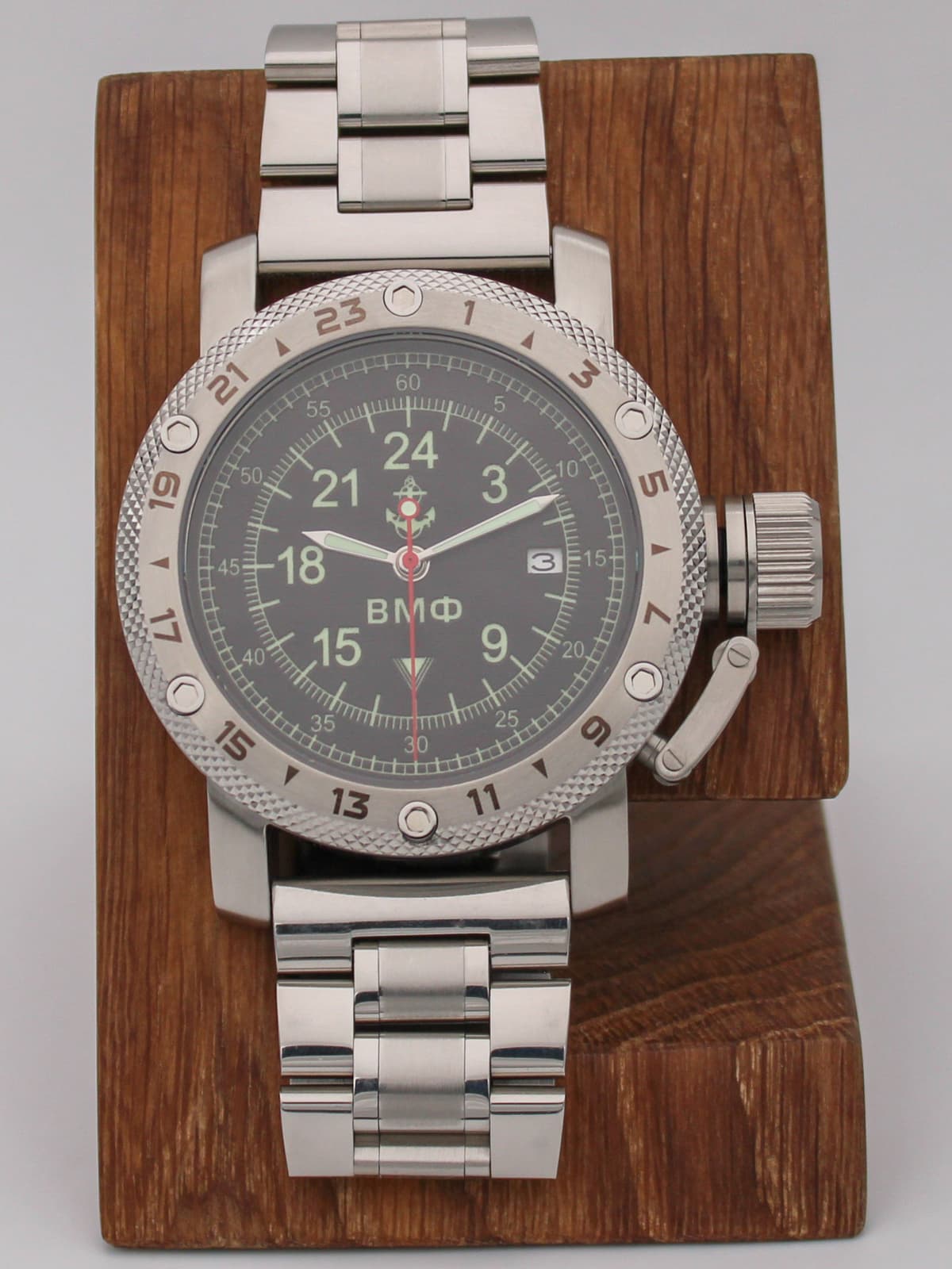 Часы ВМФ кварцевые (Ronda 515.24H) Q47.060.2