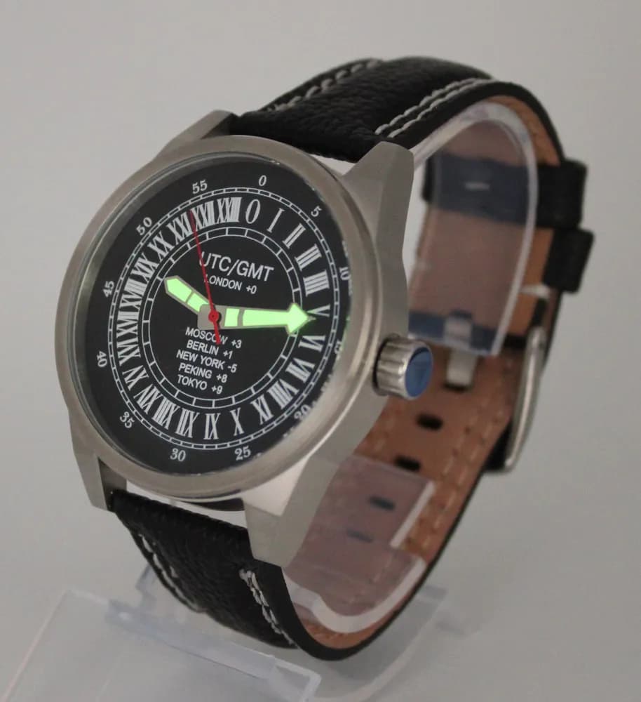 Часы UTC / GMT 21.230.011 механические, механизм Ракета 2623Н