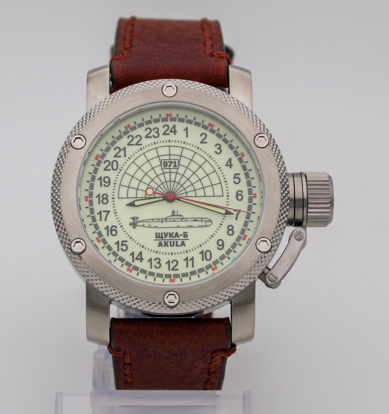 Часы 971 Щука-Б (Акула), механизм Восток 2415.01